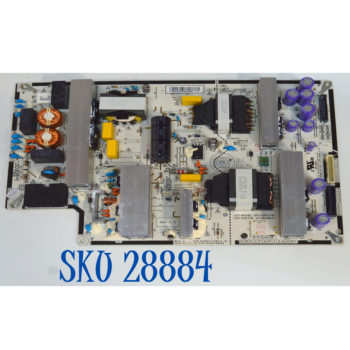 FUENTE DE PODER ORIGINAL PARA TV LG / NUMERO DE PARTE EAY65768828 / EAX69117405 / EAX69117405 (1.0) / EPCA26CC1B / 65768828 / 3PCR03067C / LGP48CX-20OP / PANEL AC480AQL / MODELO OLED48C2AUA / OLED48C2AUA.DUSQLJR