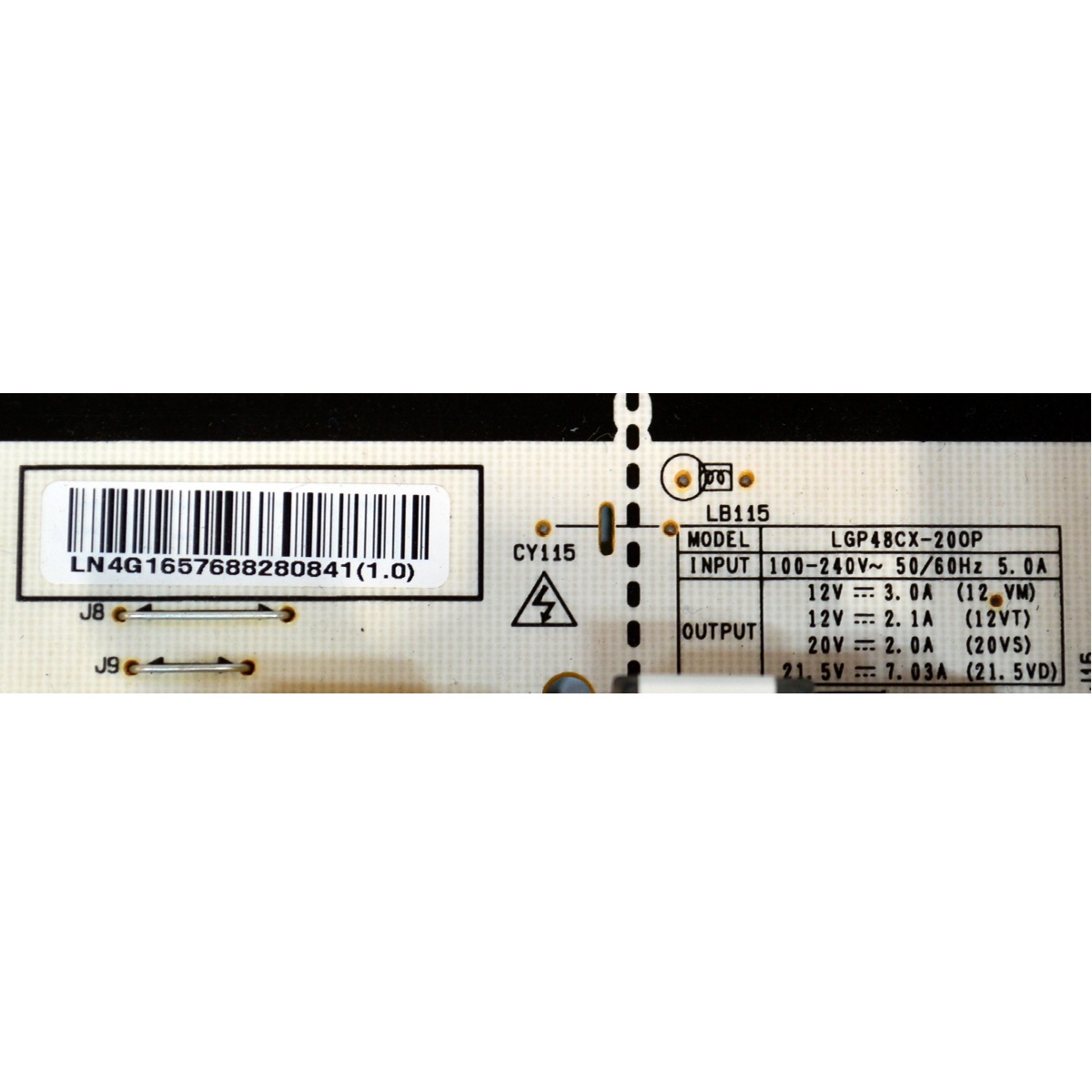 FUENTE DE PODER ORIGINAL PARA TV LG / NUMERO DE PARTE EAY65768828 / EAX69117405 / EAX69117405 (1.0) / EPCA26CC1B / 65768828 / 3PCR03067C / LGP48CX-20OP / PANEL AC480AQL / MODELO OLED48C2AUA / OLED48C2AUA.DUSQLJR - Imagen 4