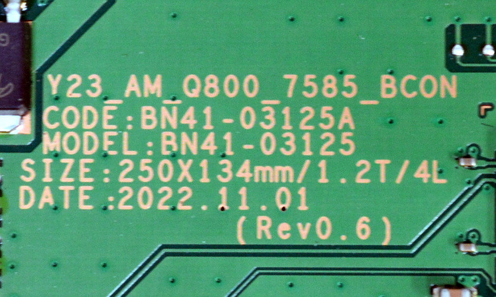 LED DRIVER ORIGINAL PARA TV SAMSUNG / NUMERO DE PARTE BN94-18029A / BN41-03125A / BN41-03125A-006 / DZFH2232 / BN97-20416A / PANEL CY-TC085JMEV1H / DISPLAY HV850SUB-S1A / MODELO QN85QN850CFXZA / QN85QN850CFXZA BA01 - Imagen 3