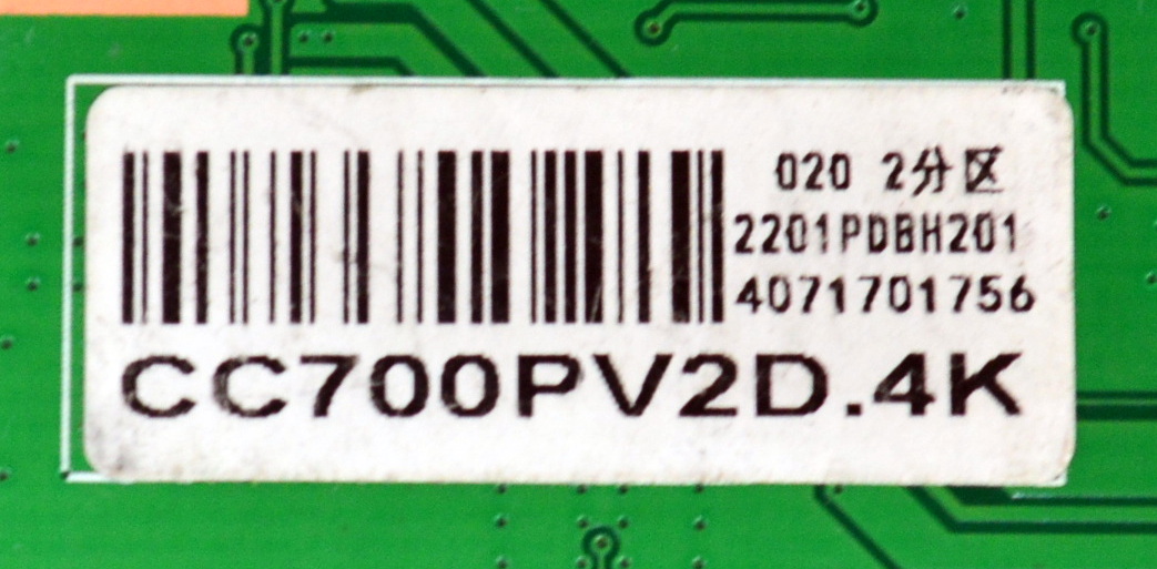 T-CON ORIGINAL PARA TV HISENSE / NUMERO DE PARTE CC700PV2D / CC700PV2D.4K / PD9251S2D-V1.0 / 2201PDBH201 / 4071701756 / PANEL HD700X1U92-TAL1B2 / DISPLAY CC700PV2D / MODELO 70A65H / 70A65H 70A51HUA - Imagen 3