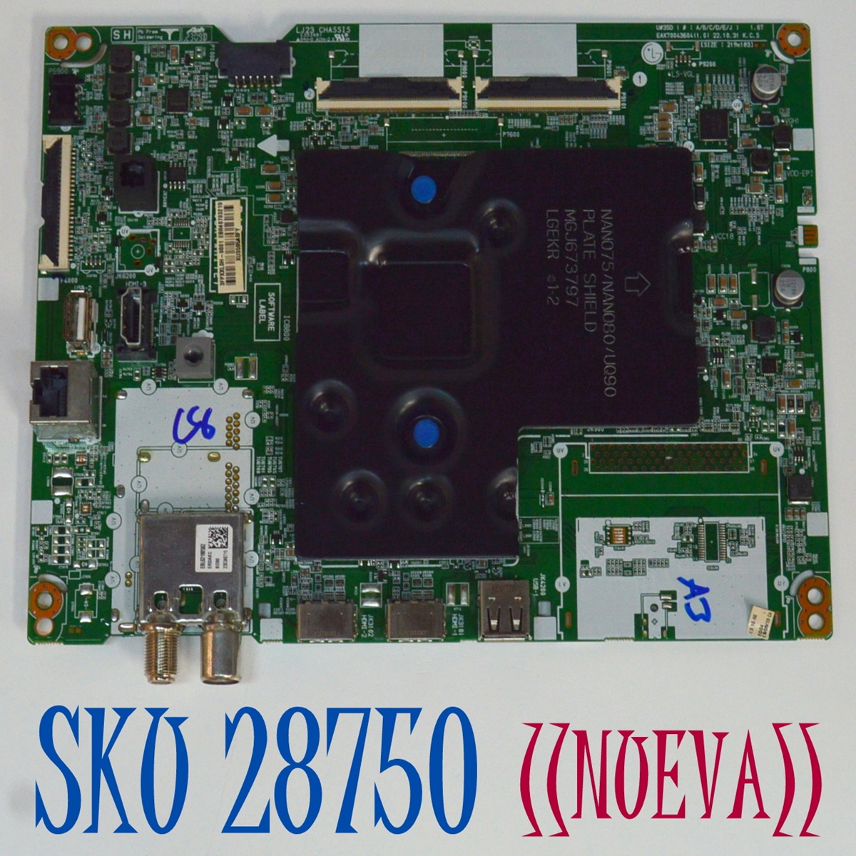 MAIN ORIGINAL NUEVA PARA TV LG / NUMERO DE PARTE EBR40703219 / EAX70043604 / EAX70043604(1.0) / 40703219 / MODELO 55UR8750PSA