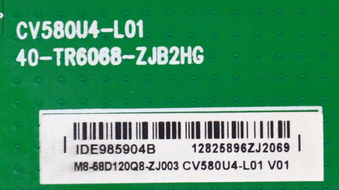 T-CON ORIGINAL NUEVA PARA TV HISENSE / NUMERO DE PARTE M8-58D120Q8-ZJ003 / CV580U4-L01 / 40-TR6068-ZJB2HG / CV58U4-L01 V01 / MODELO 58" - Imagen 2