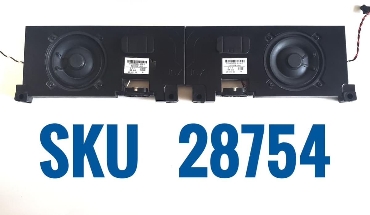 KIT DE BOCINAS ORIGINAL PARA TV  VIZIO (2PZ) NUMERO DE PARTE X20090F / X20090F-002 / X20090F-001 / 57030AS00-02D-G / 6Ω / 10W  / 20 04 26 / MARCA VIZIO / JGX/ MODELO V605-H3 / E70-F3