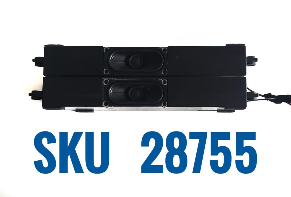 KIT DE BOCINAS ORIGINAL PARA TV PHILIPS 2 PIEZAS / NUMERO DE PARTE 42-WFC430-X6KL1HX / 6Ω / 10W  / 23L6 (L) / 24A2 (R)  / SZKLS  / MODELOS 65PUL7973/F7
