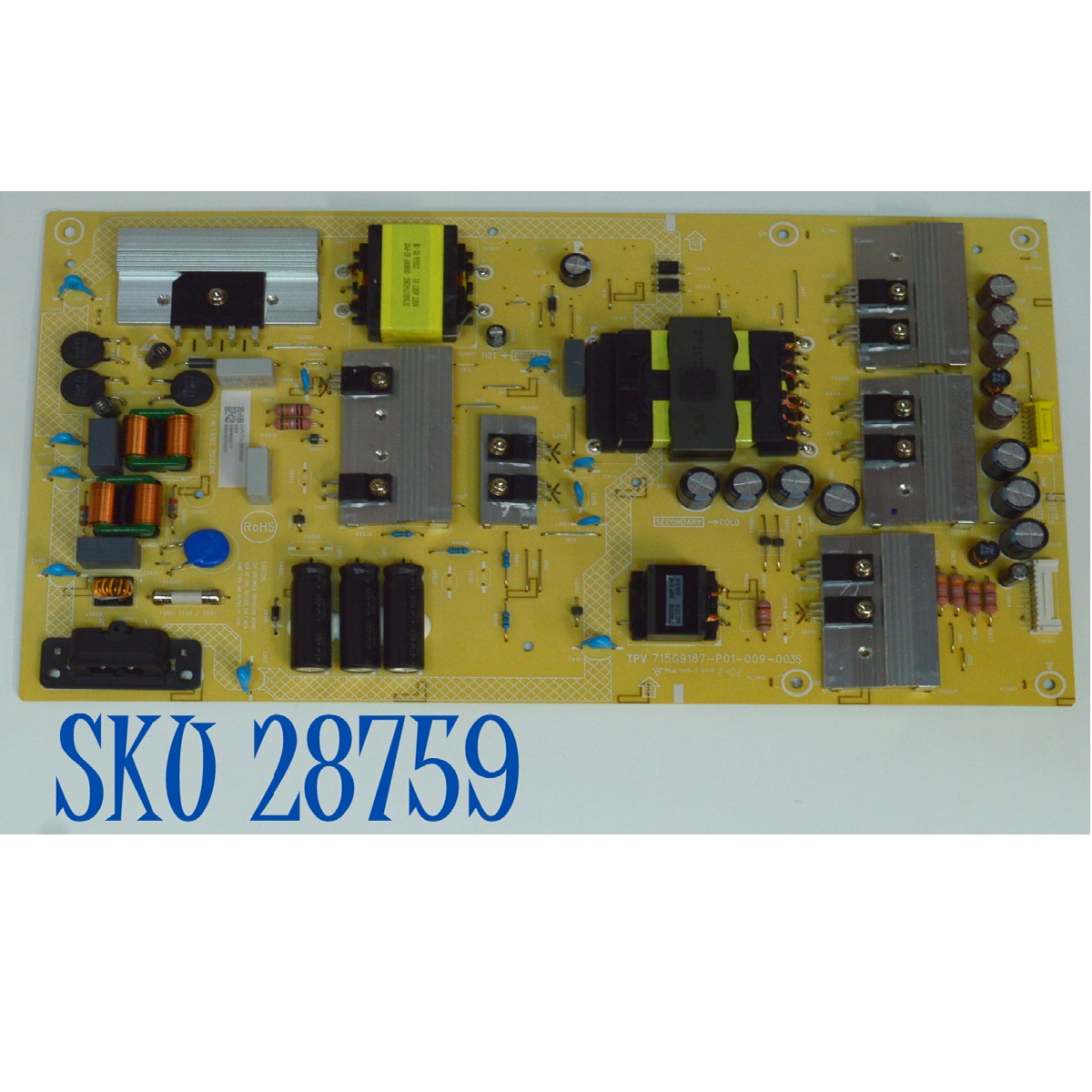FUENTE DE PODER ORIGINAL PARA TV INSIGNIA / NUMERO DE PARTE PLTVI351XXB5 / TPV 715G918-P01-009-003S / (X)PLTVI351XXB5 / NS9650517 / PANEL TPT650WR-QVN07.U / MODELO NS-65F301NA23