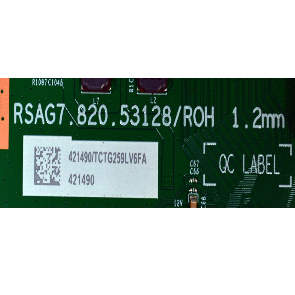 T-CON ORIGINAL PARA TV HISENSE / NUMERO DE PARTE 421490 / RSAG7.820.53128/ROH / KB-6160 / X02DE050843A / PANEL HD750J3U63-T0L6 / DISPLAY PT750GT02-8 / MODELO 75U65QFC / 75U65QFC 75U61QUF - Imagen 2