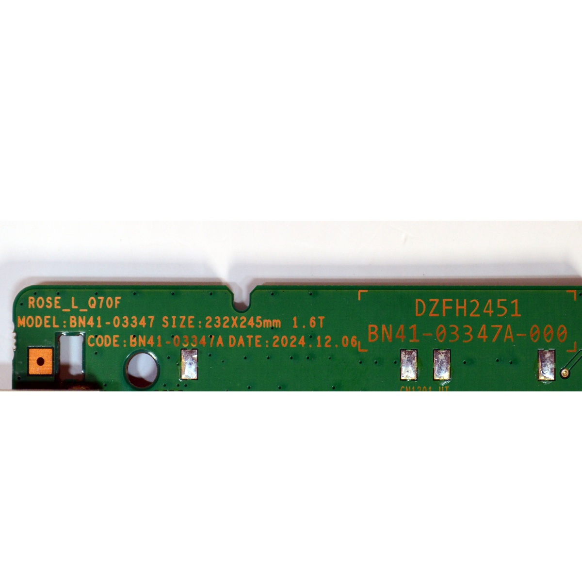 MAIN ORIGINAL PARA TV SAMSUNG QLED 4K UHD HDR SMART TV / NUMERO DE PARTE BN94-18652U / BN41-03347A / BN41-03347 / BN41-03347A-000 / DZFH2451 / BN97-21873F / BN9418652U / PANEL CY-TF055HGHV1H / DISPLAY ST5461D18-5 / MODELO QN55Q7FDAFXZA CA01 - Imagen 3