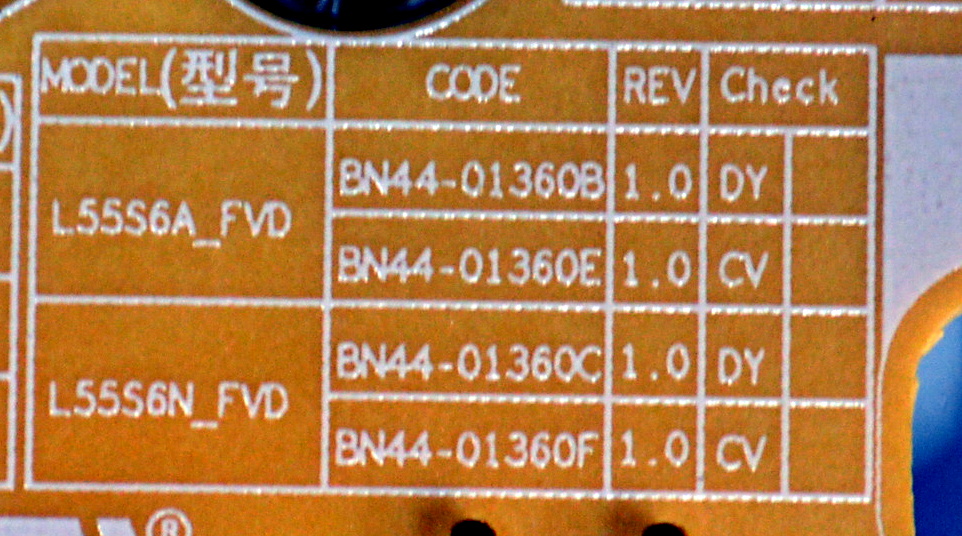 FUENTE DE PODER ORIGINAL PARA TV SAMSUNG / NUMERO DE PARTE BN44-01360B / L55S6A_FVD / BN4401360B / PANEL CY-TF055HGHV1H / DISPLAY ST5461D18-5 / MODELO QN55Q7FDAFXZA / QN55Q7FDAFXZA CA01 - Imagen 3