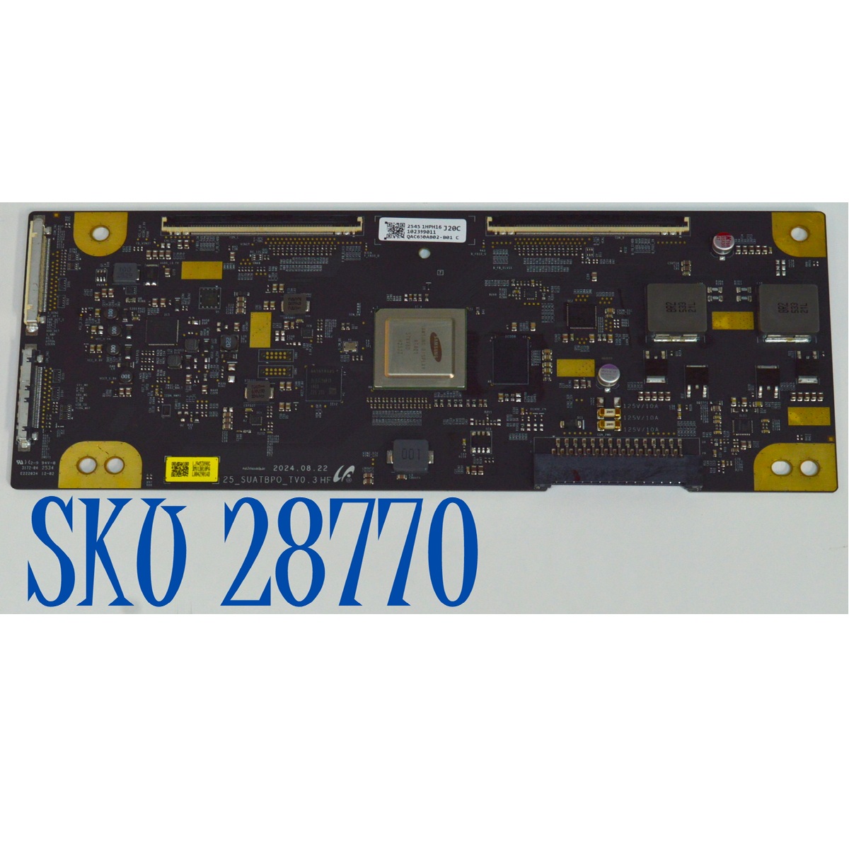 T-CON ORIGINAL PARA TV SONY / NUMERO DE PARTE 102399011 / LJ94453898G / 25_SUATBPOV0.3 HF / QAC650AB02-B01 / 1-023-990-11 / PANEL YDFO065UND11 / MODELO K-65XR80CM2