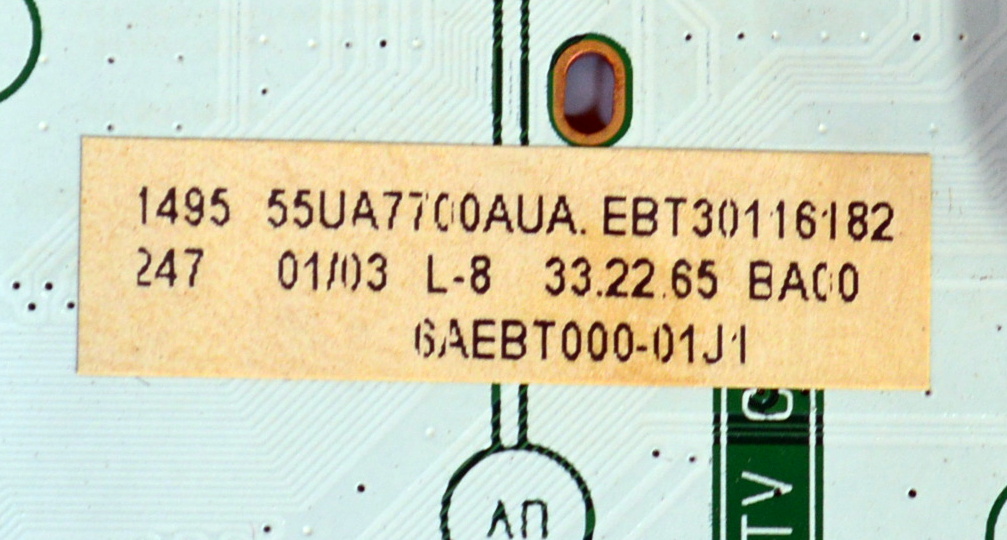 MAIN ORIGINAL PARA TV LG / NUMERO DE PARTE EBT30116182 / EAX70337404 / EAX70337404(1.1) / 30116182 / PANEL NC55DQG-VHPH1 / PT550GT07-3 VER.1.0 / MODELO 55UA7700AUA / 55UA7700AUA.BUSSLKR - Imagen 2