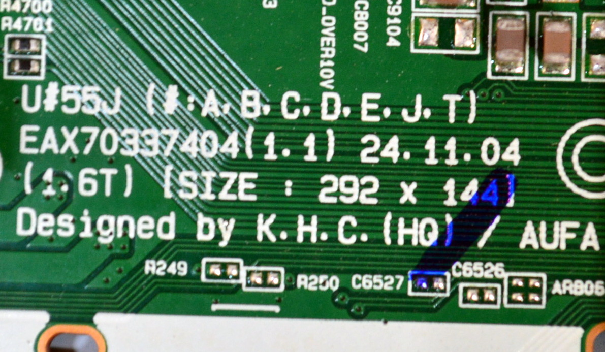 MAIN ORIGINAL PARA TV LG / NUMERO DE PARTE EBT30116182 / EAX70337404 / EAX70337404(1.1) / 30116182 / PANEL NC55DQG-VHPH1 / PT550GT07-3 VER.1.0 / MODELO 55UA7700AUA / 55UA7700AUA.BUSSLKR - Imagen 4