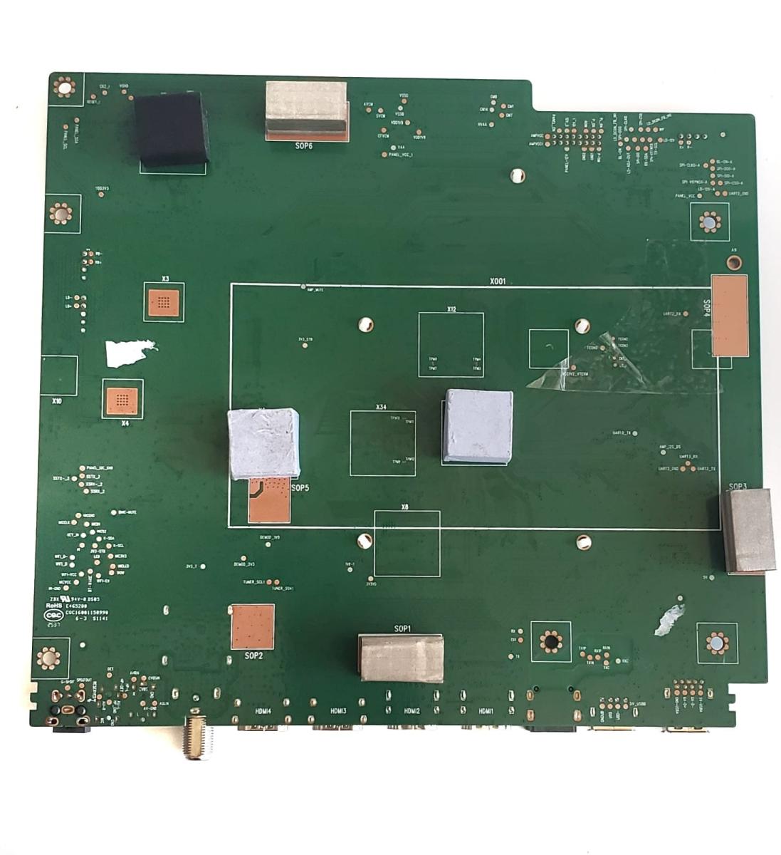 MAIN ORIGINAL PARA TV TCL 4K UHD HDR GOOGLE TV / NUMERO DE PARTE G0301-000613 / G0102-000697 /  40-M653GI-MAC2HG / MT9653 / M653GI  / PANEL LVU550NDAL / DISPLAY ST5461D20-9 V2.1 / MARCA TCL / MODELO 55Q77K - Imagen 3