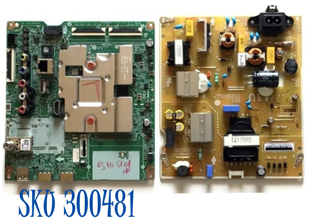 KIT DE TARJETAS PARA TV LG MAIN EBT65853501 / EAX69083603 / 0IPMXL112-0002 / GO07020CD / 30598802 / FUENTE EAY64529501 / EAX67209001 / LG43DJ-17U1 / PANEL NC430DGG-AAGP1 / MODELO 43UN7000PUB.AUSWLJM