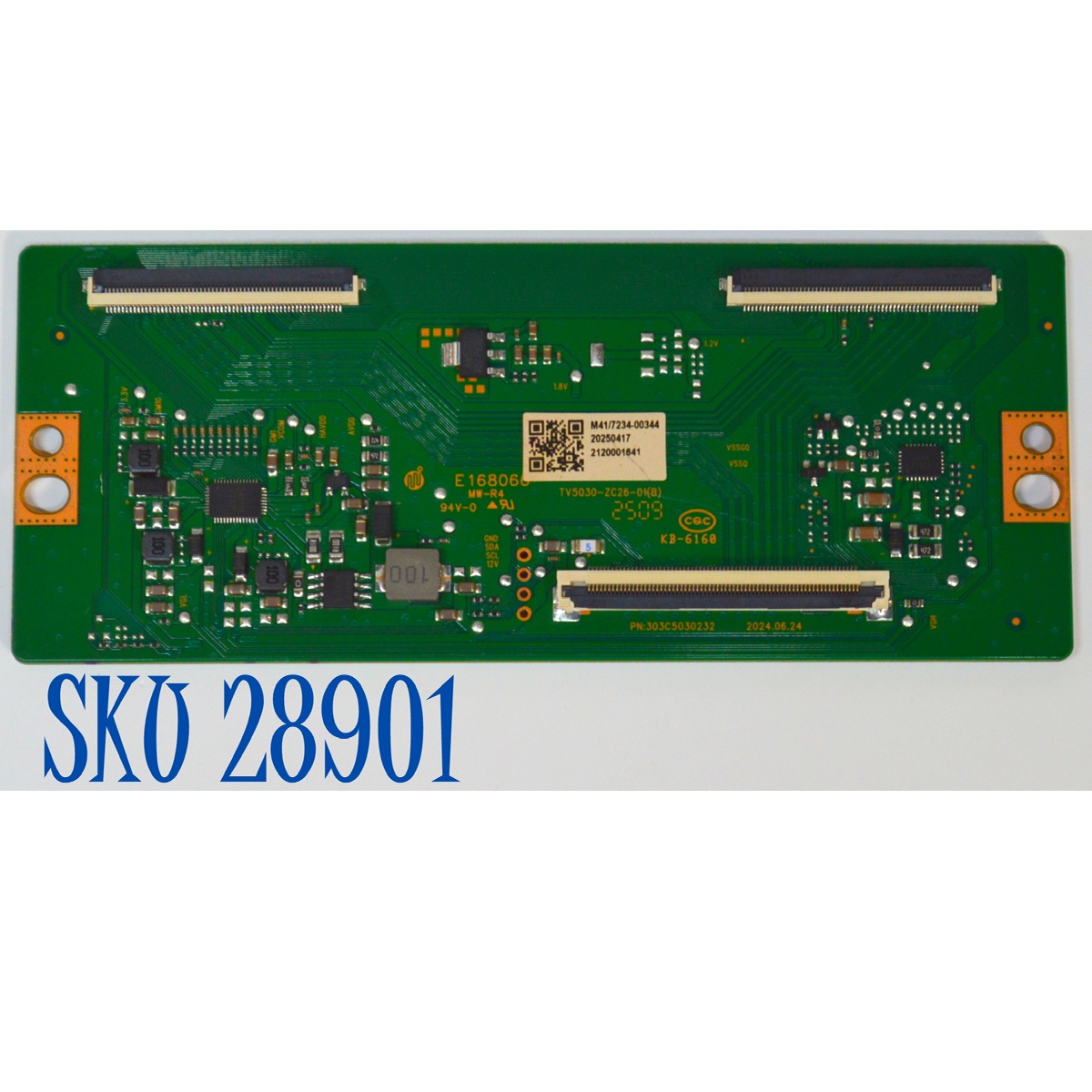 T-CON ORIGINAL PARA TV JVC / NUMERO DE PARTE TV5030-ZC26-01 / TV5030-ZC26-01(B) / 303C5030232 / 513C5030M41 / M41/7234-00344 / 2120001641 / DISPLAY HF550QUB-F21 / MODELO SI55QRF