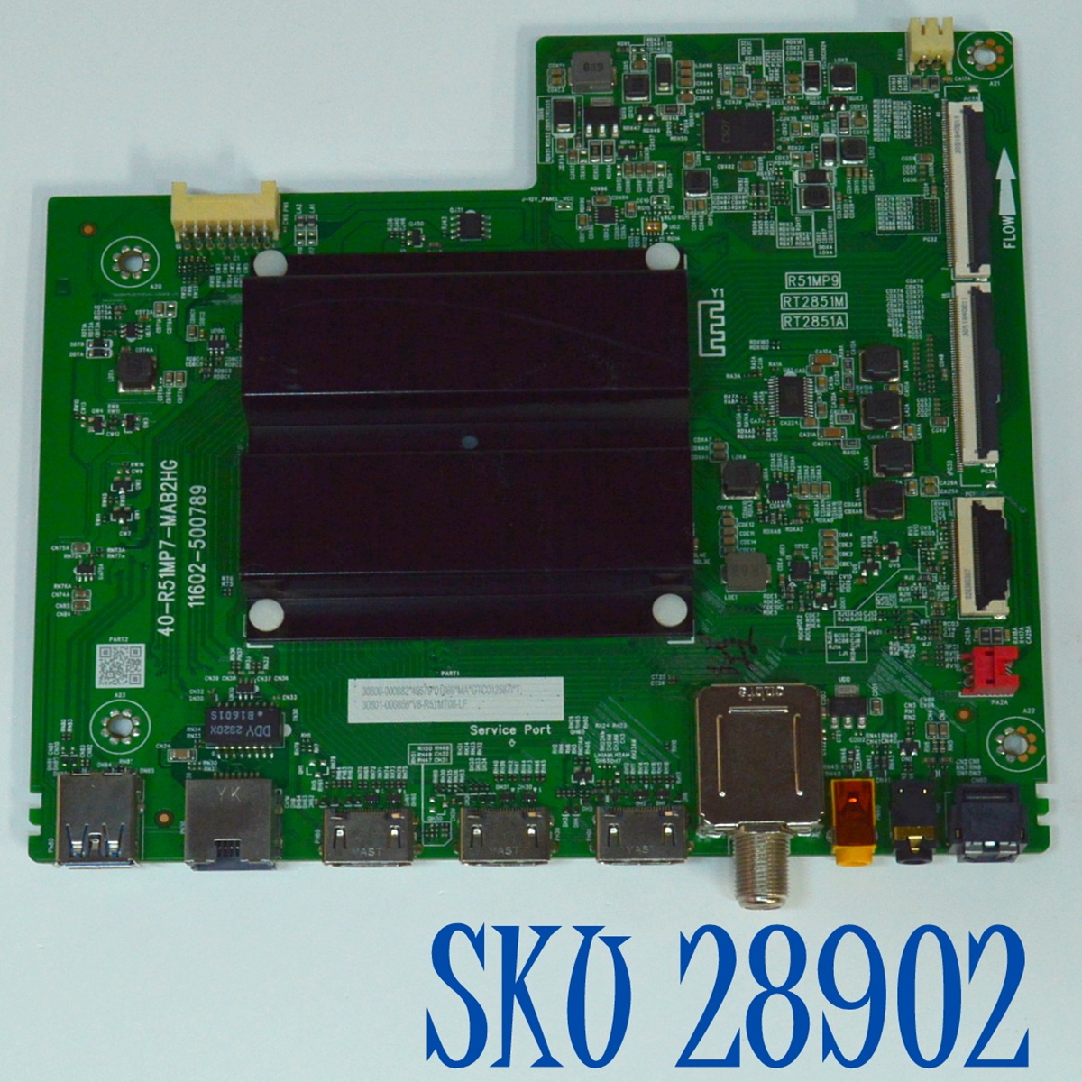 MAIN ORIGINAL PARA TV TCL 4K UHD HDR GOOGLE TV / NUMERO DE PARTE 30800-000882 / 40-R51MP7-MAB2HG / 11602-500789 / 30801-000856 / V8-R51MT08-LF / R51MP9/RT2851M/RT2851A / PANEL HK700WLEDM-CV01H / DISPLAY CV700U2-L02 / MODELO 70S470G