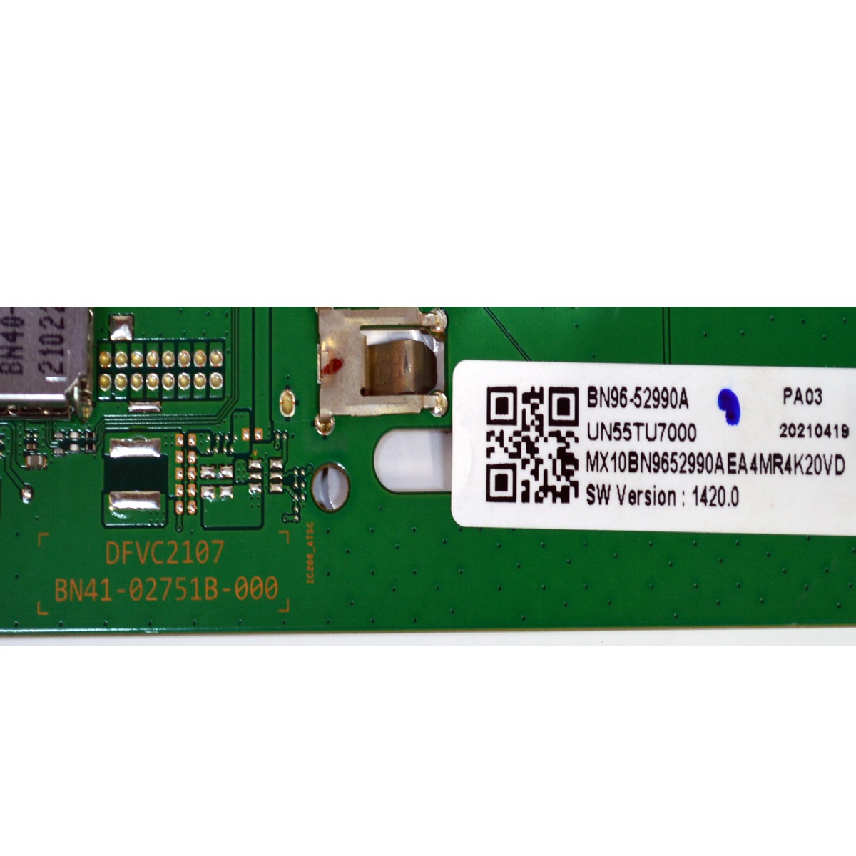 MAIN ORIGINAL PARA TV SAMSUNG 4K UHD HDR SMART TV / NUMERO DE PARTE BN96-52990A / BN41-02751B / BN41-02751 / BN41-02751B-000 / DFVC2107 / BN97-17444G / BN9652990A / PANEL CY-BT055HGCV1H / MODELO UN55TU700DFXZA / UN55TU700DFXZA XA10 - Imagen 2