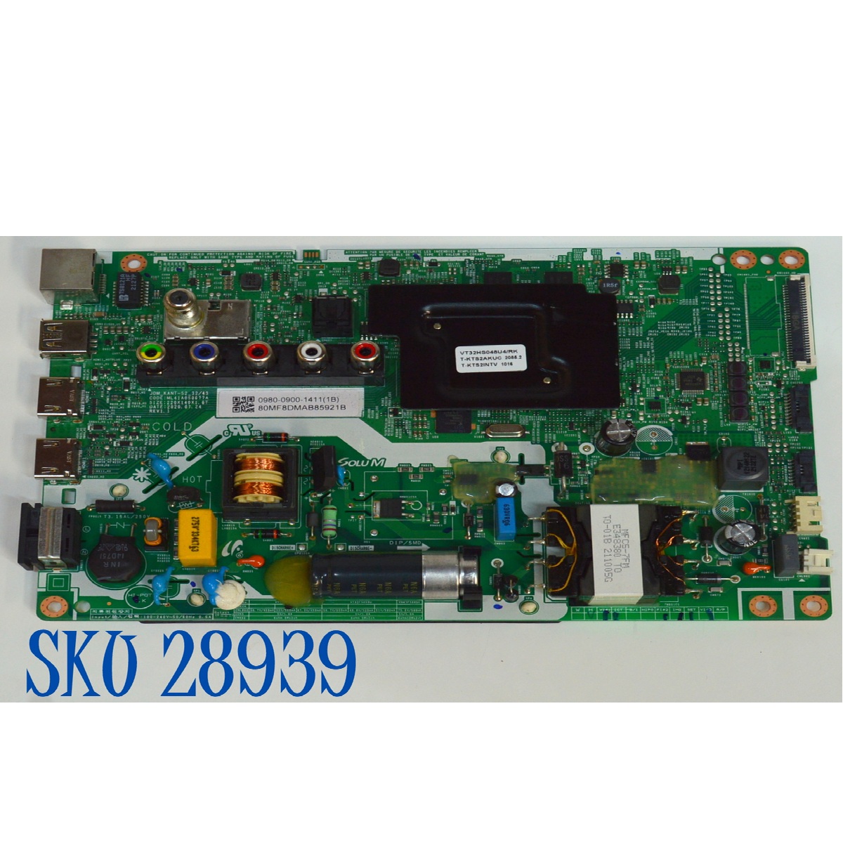 MAIN FUENTE COMBO ORIGINAL PARA TV SAMSUNG HD SMART TV / NUMERO DE PARTE 0980-0900-1411 / ML41A050677A / VT32HS048U4/RK / 0980-0900-1411(1B) / MODELO UN32M4500BFXZA / UN32M4500BFXZA VI09