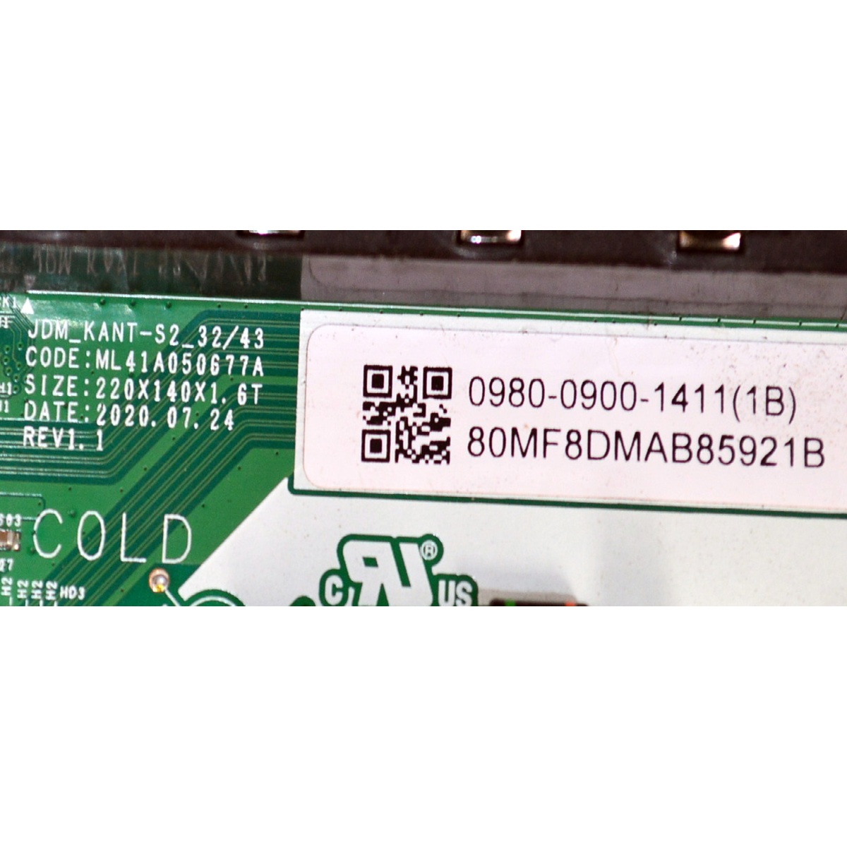 MAIN FUENTE COMBO ORIGINAL PARA TV SAMSUNG HD SMART TV / NUMERO DE PARTE 0980-0900-1411 / ML41A050677A / VT32HS048U4/RK / 0980-0900-1411(1B) / MODELO UN32M4500BFXZA / UN32M4500BFXZA VI09 - Imagen 2