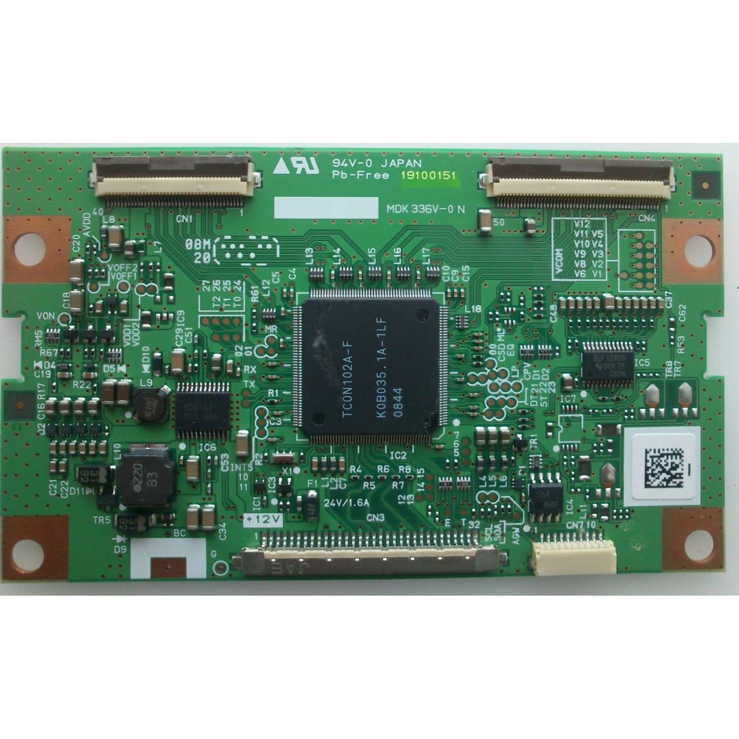 T-CON / PANASONIC 19100151 / MDK336V-0 / PANEL´S AX080A046G / AX080B058G / MODELOS 32AV500U / L32HD35DA / L32HD35D / TC-L32C12 / TC-L32X1
