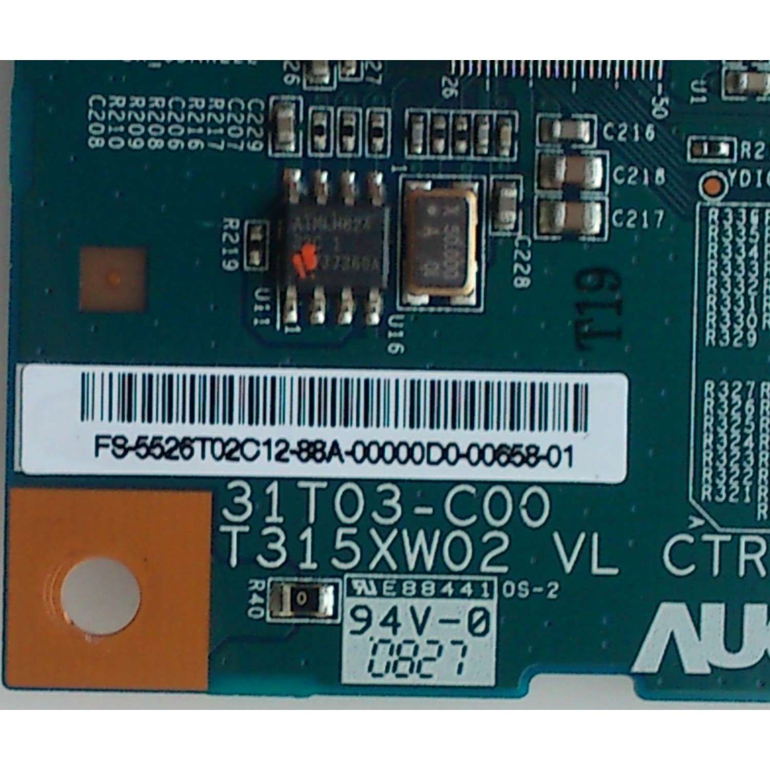 T-CON PARA TV SANYO / NUMERO DE PARTE 55.26T02.C12 / 5526T02C12 / 31T03-C00 / T315XW02 VL CTRL BD / PANEL T260XW02 V.M / MODELOS DP26648 P26648-02 / 26PFL3403/85 / KDL-26NL140 / KDL-26M4000 - Imagen 2