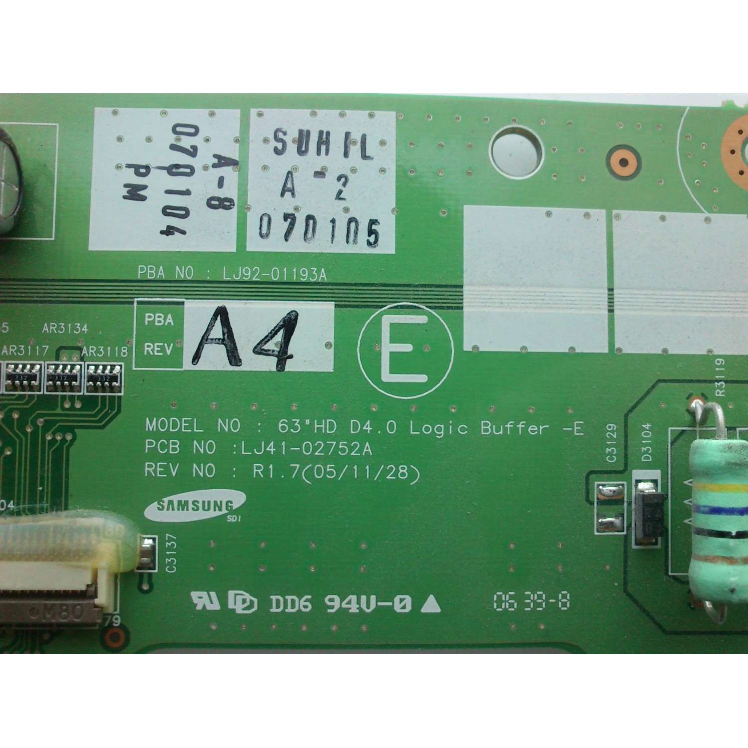 MAIN FUENTE PARA TV ELEMENT / NUMERO DE PARTE SY14273 / CV3393BH-B42 / 890-M00-06N60 / 1.81.16.00403 / 45T11941406Z / PANEL V400HJ6-PE1 / MODELO ELEFW408	 - Imagen 2