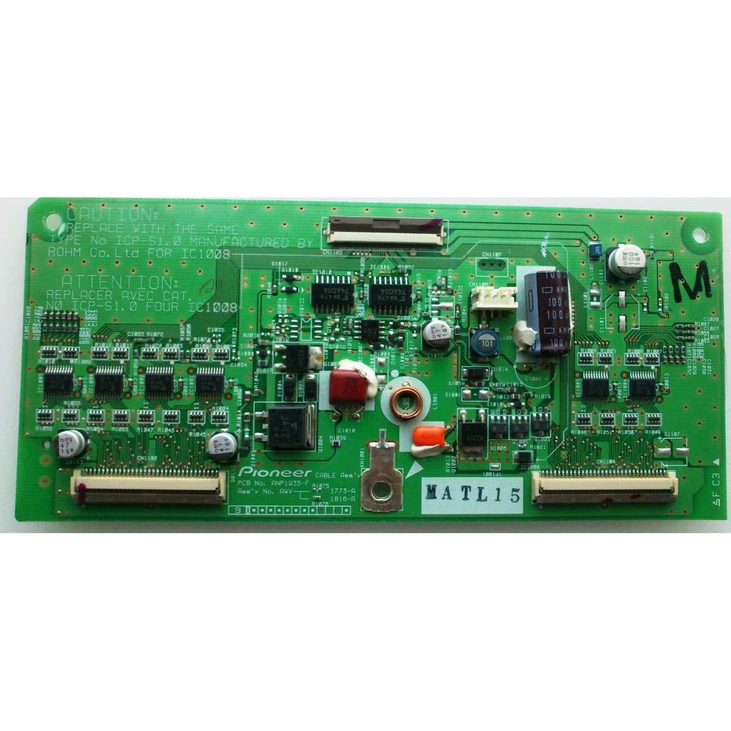 FUENTE DE PODER PARA ONN·ROKU TV / NUMERO DE PARTE PLTVJQ331XXB2 / 715G9520-P01-001-0H2S / VJQ331XXB2 / DISPLAY V430DJ1-Q01 REV.C1 / MODELO 100012584 (43 PULGADAS)