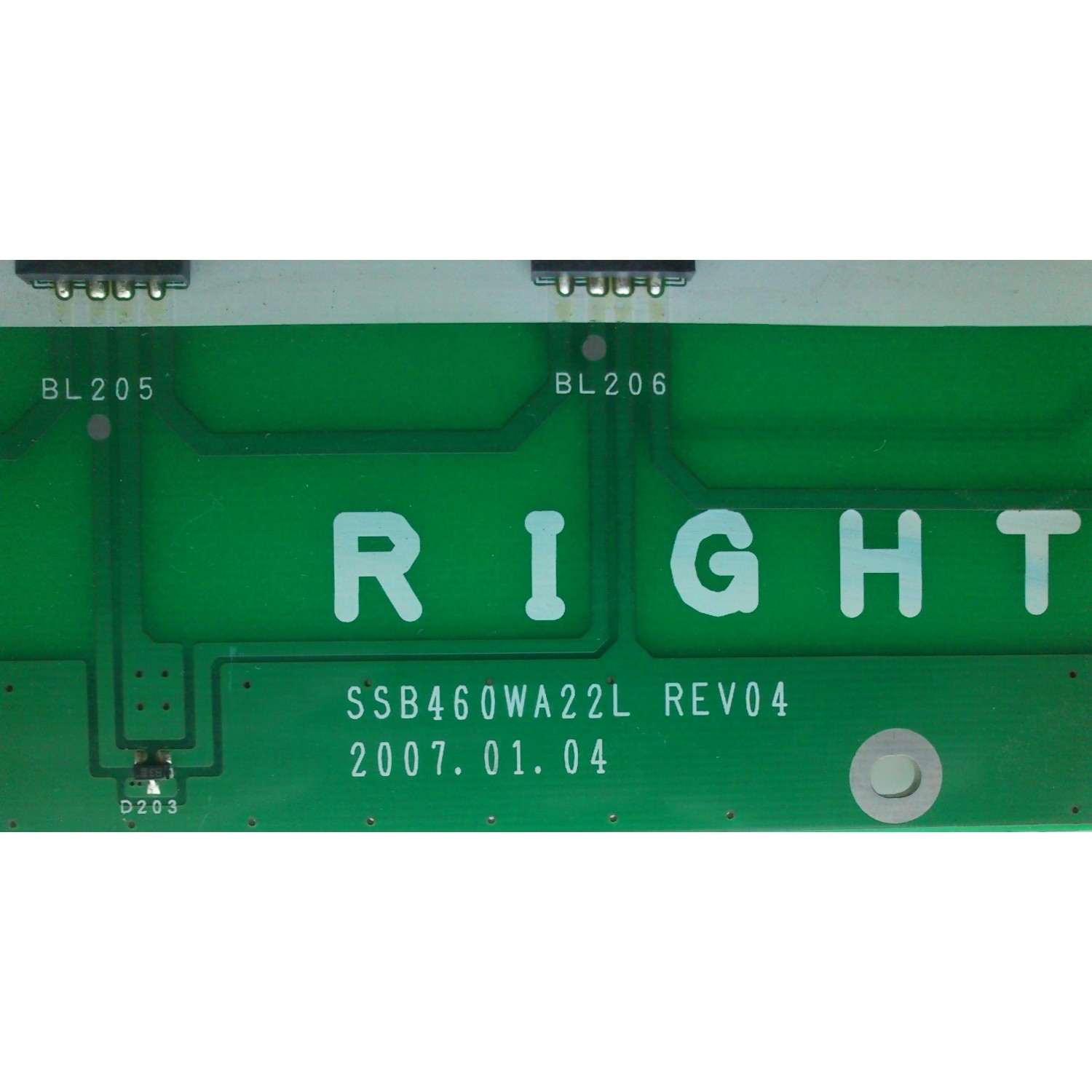 BACKLIGHT INVERSOR DERECHO / RIGHT / SAMSUNG SSB460WA22-R / SSB460WA22R / SSB460WA22L / PANEL´S LTA460WT-L11 / LTA460HT-L01 / LTA460HT-LH2 / MODELOS LNT4642HX/XAA / LNT4661FX/XAA / LNT4665FX/XAA - Imagen 3