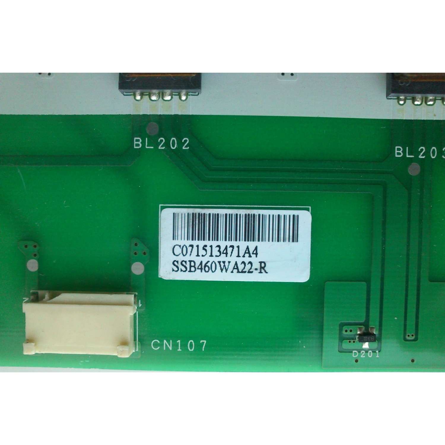 BACKLIGHT INVERSOR DERECHO / RIGHT / SAMSUNG SSB460WA22-R / SSB460WA22R / SSB460WA22L / PANEL´S LTA460WT-L11 / LTA460HT-L01 / LTA460HT-LH2 / MODELOS LNT4642HX/XAA / LNT4661FX/XAA / LNT4665FX/XAA - Imagen 2