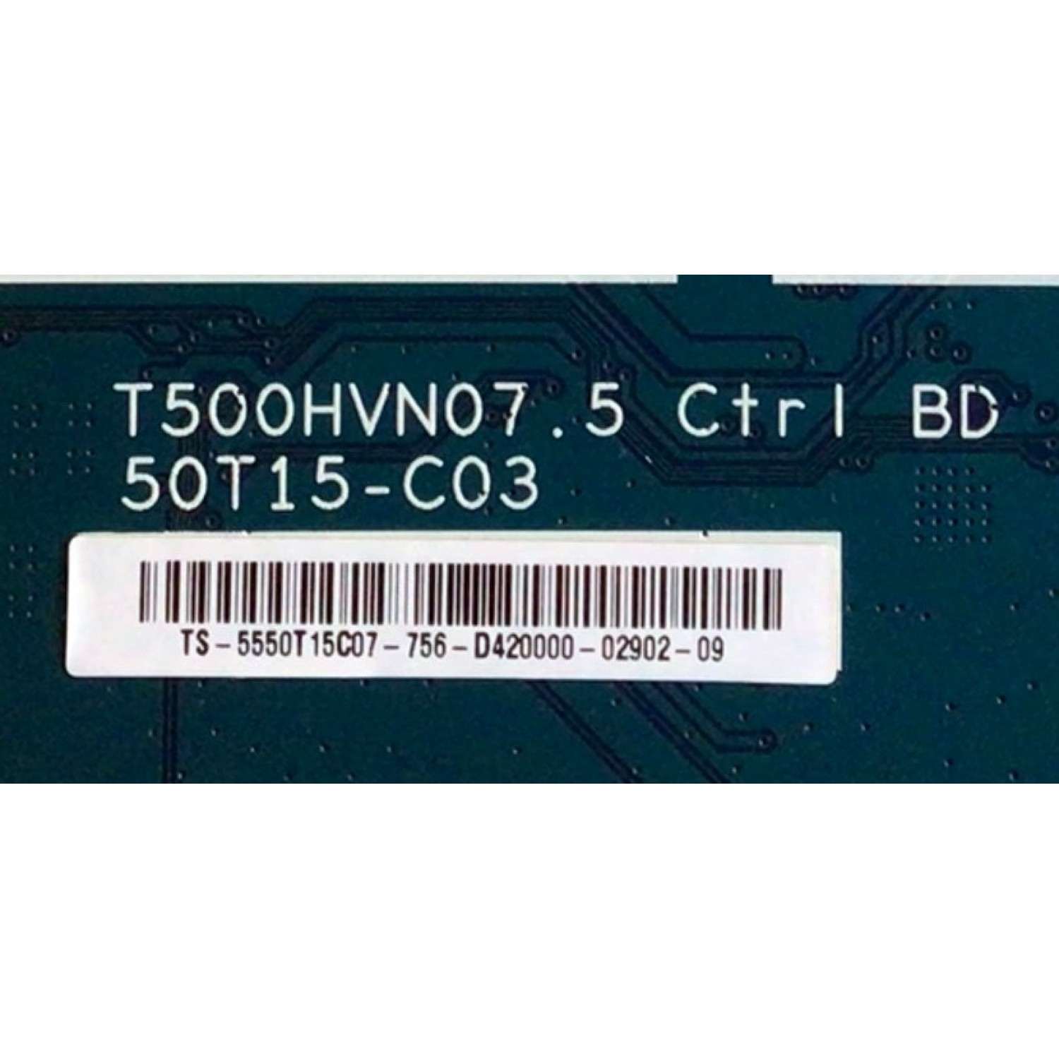 KIT DE TARJETAS PARA TV ELEMENT / NUMERO DE PARTE MAIN FUENTE H17051168 / TP.MS3393.PB801 / NUMERO DE PARTE T-CON 5550T15C07 / 55.50T15.C07 / T500HVN07.5 / PANEL T500-V35-DLED / MODELO ELFW5017 - Imagen 3