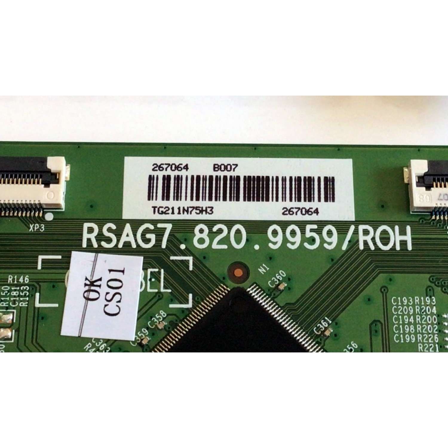 KIT DE TARJETAS PARA TV HISENSE·ROKU TV 4K·UHD·HDR / NUMERO DE PARTE MAIN 264185 / RSAG7.820.9794/ROH / 264186 / T-CON 267064 / RSAG7.820.9959/ROH / FUENTE 267224 / RSAG7.820.9863/ROH / PANEL HD750S3U72-TAB1\S1\GM\ROH / MODELO 75R6E3 75A6170FUWR - Imagen 2