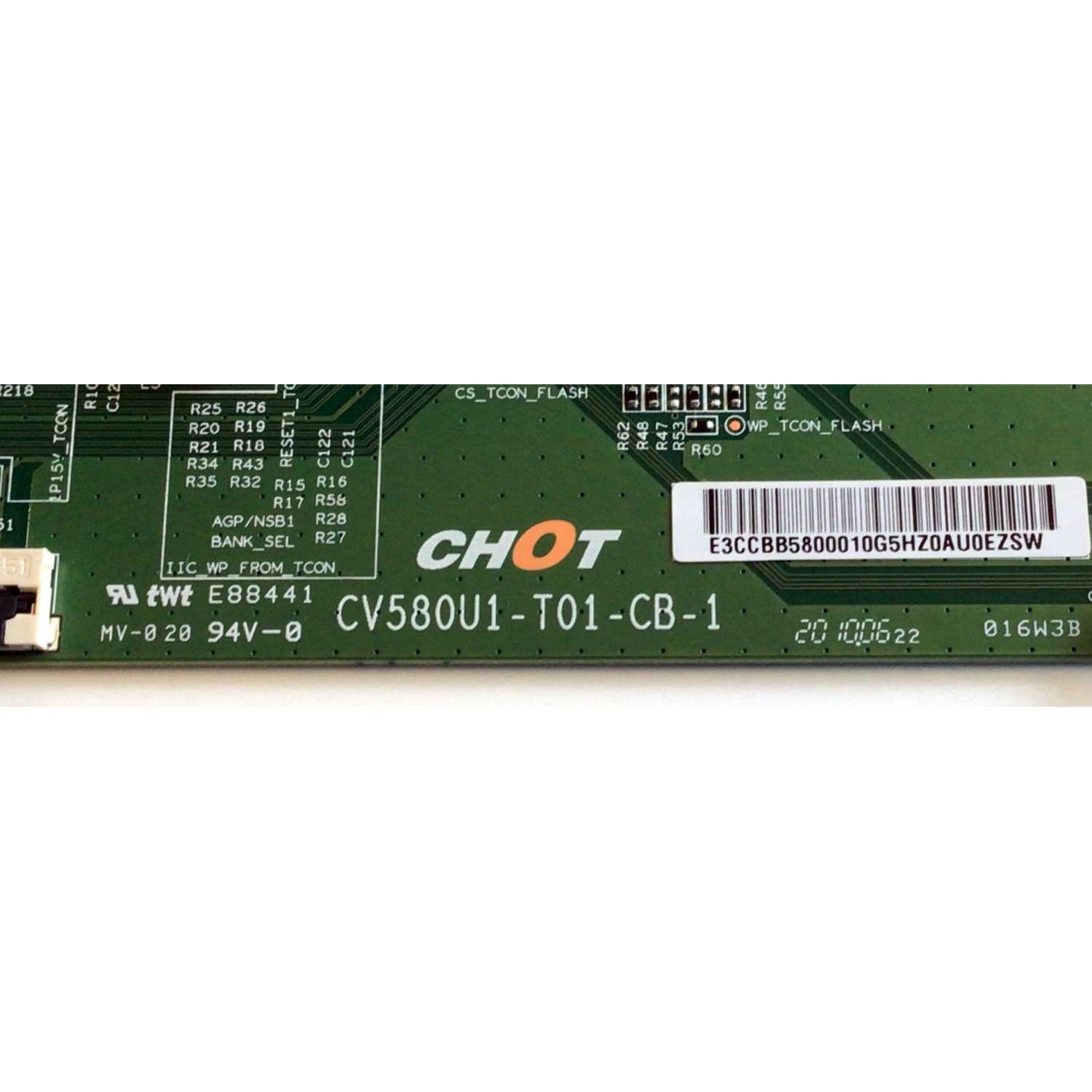 KIT DE TARJETAS PARA TV HISENSE·ROKU TV 4K SMART TV / NUMERO DE PARTE MAIN 263340 / RSAG7.820.9221/ROH / HU58A6109FUWR / 263341 / T-CON CV580U1-T01-CB-1 / E3CCBB5800010 / E88441 / PANEL HD580X1U91-L1/S0/CKD3A/ROH/1 / MODELO 58R6E3 / 58R6E3 58A6109FUWR - Imagen 4