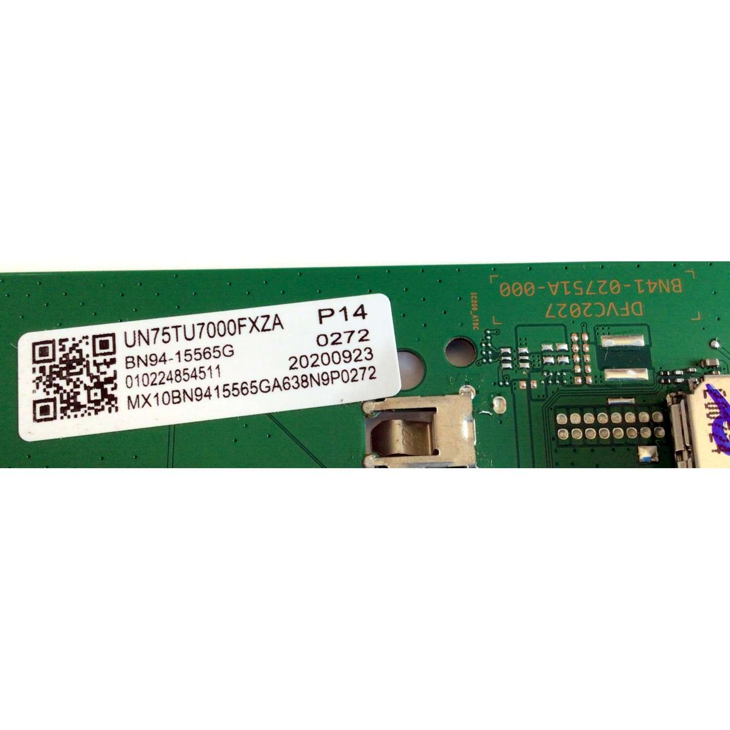 KIT DE TARJETAS PARA TV SAMSUNG SMART TV / NUMERO DE PARTE MAIN BN94-15565G / BN41-02751A / BN97-17940A / BN41-02751A-000 / FUENTE BN44-01056A / BN4401056A / L75S6N_THS / PANEL CY-BT075HGLV3H / MODELO UN75TU7000 / UN75TU700D / UN75TU7000FXZA FA01 - Imagen 5