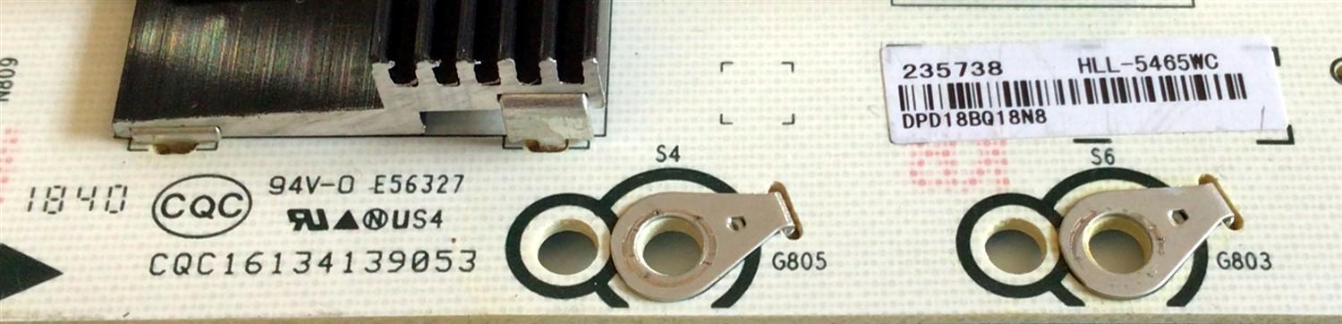 KIT DE TARJETAS PARA TV HISENSE·ROKU TV / MAIN 242999 / RSAG7.820.8252/ROH / 235929 / HU65A6100UWR / FUENTE 235738 / RSAG7.820.7911/ROH / HLL-5465WC / T-CON 44-9771460O / 47-6021218 / HV650QUBF90 / PANEL HD650S1U71\S1\GM\ROH / MODELO 65R6E HU65A6100UWR - Imagen 3