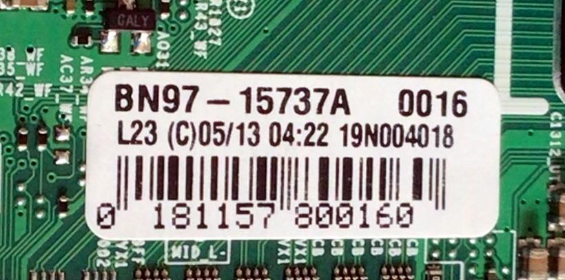 KIT DE TARJETAS PARA TV SAMSUNG / MAIN BN94-14259B / BN41-02695A / BN97-15737A / DRIVER BN44-00978D / L65S7ND_RHS / FUENTE BN44-00982A / L65S7NA_RHS / PANEL CY-TR065FLLVAH / DISPLAY BN9648160A / LSF650FF12-P02 / MODELO QN65Q70RAFXZA FC02 - Imagen 3