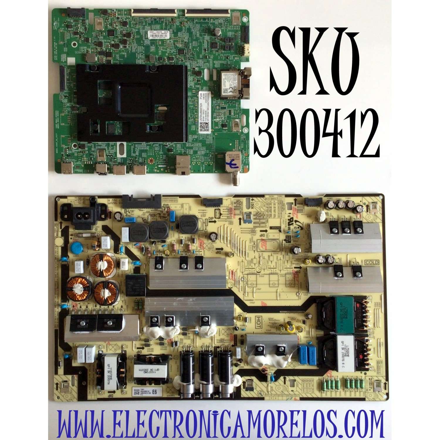 KIT DE TARJETAS PARA TV SAMSUNG 4K UHD SMART TV / NUMERO DE PARTE MAIN BN94-13802J / BN41-02662A / BN97-14047N / DISPLAY BN96-47754A  / FUENTE BN44-00874C / BN4400874C / L75E6NR_NHS / PANEL CY-NN075HGLV5H / MODELO UN75NU6900 / UN75NU6900FXZA FA03