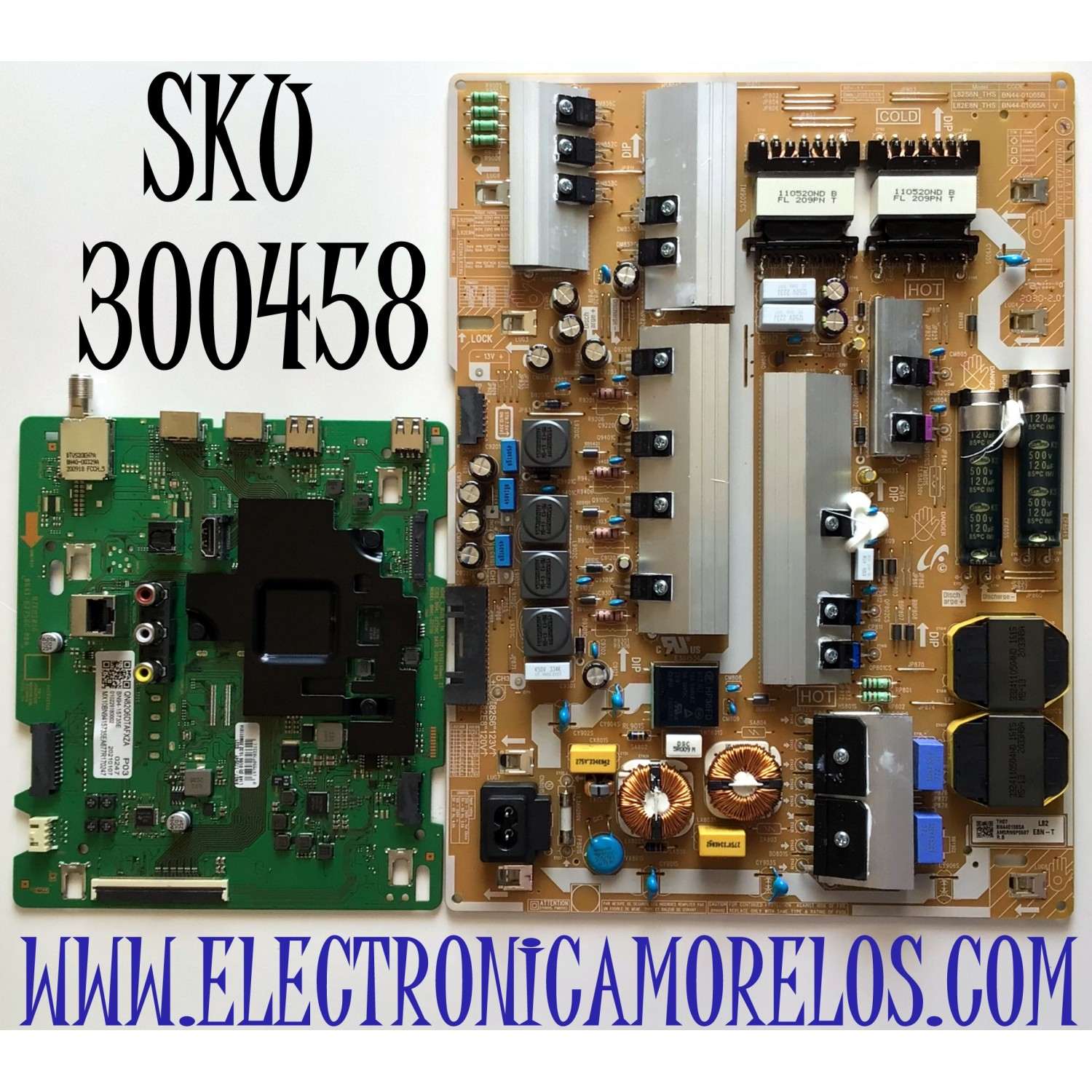 KIT DE TARJETAS PARA TV SAMSUNG MAIN BN94-15735E / BN41-02756C / BN97-17204Y / FUENTE BN44-01065A / L82E8N_THS / BN4401065A / PANEL CY-RT082HGLV1H / MODELO QN82Q6DTAFXZA FA01 