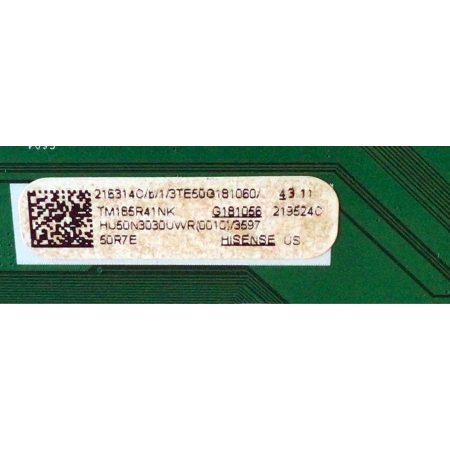 KIT DE TARJETAS PARA TV HISENSE·ROKU 4K UHD SMART TV / MAIN 216314 / RSAG7.820.7350/ROH / 219524 / HU50N3030UWR / T-CON 55.50T32.C10 / 5550T32C10 / FUENTE 211734 / RSAG7.820.6666/ROH / HLL-4155WE / PANEL HD500K3U53\S1\BBY\GM\ROH / MODELO 50R7E 50N3030UWR - Imagen 3