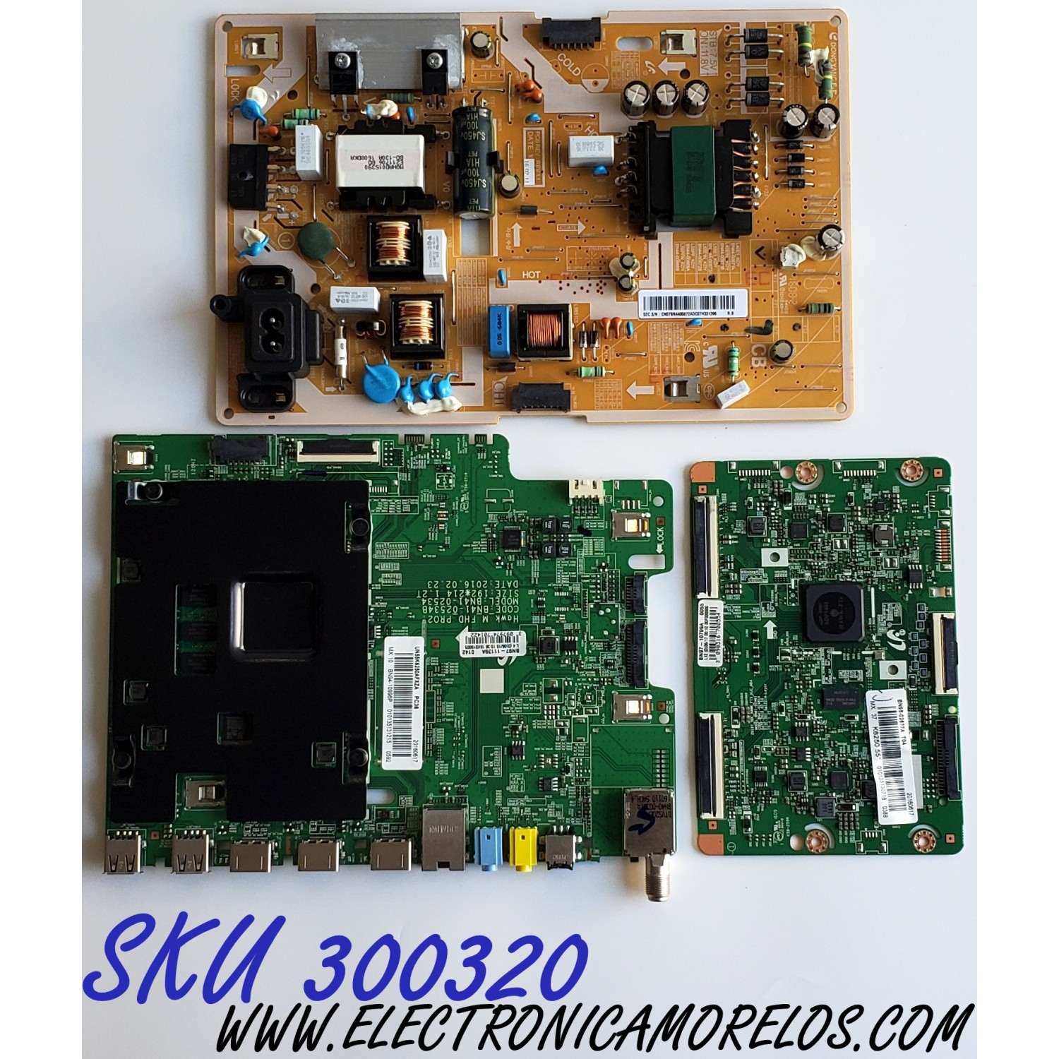 KIT DE TARJETAS PARA TV SAMSUNG CURVA FHD / NUMERO DE PARTE MAIN BN94-10996P / BN41-02534B / BN97-11139A / T-CON BN95-02677A / BN41-02481A / BN97-10799A / FUENTE BN4400872A / L55E1_KDY / BN44-00872A / PANEL CY-VK055BGLV3H / MODELO UN55K6250AFXZA FA01