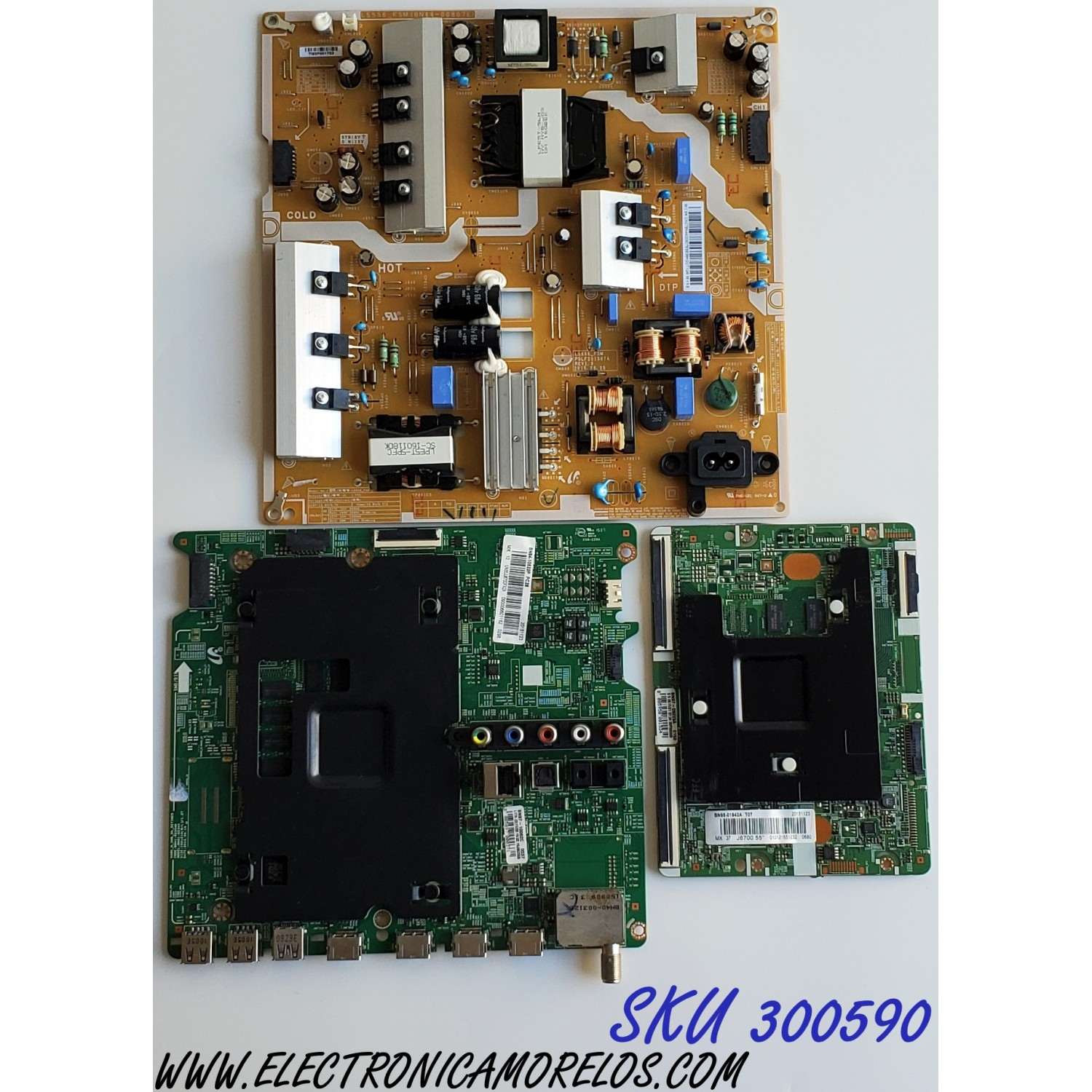 KIT DE TARJETAS PARA TV SAMSUNG CURVA·4K·UHD / MAIN BN94-10522P / BN41-02344D / BN97-10062C / FUENTE BN4400807E / L55S6_FSM / PSLF201S07A / BN44-00807E / T-CON BN95-01942A / BN41-02297A / BN97-09229A / PANEL CY-WJ055HGLVAH / MODELO UN55JU670DFXZA UH02