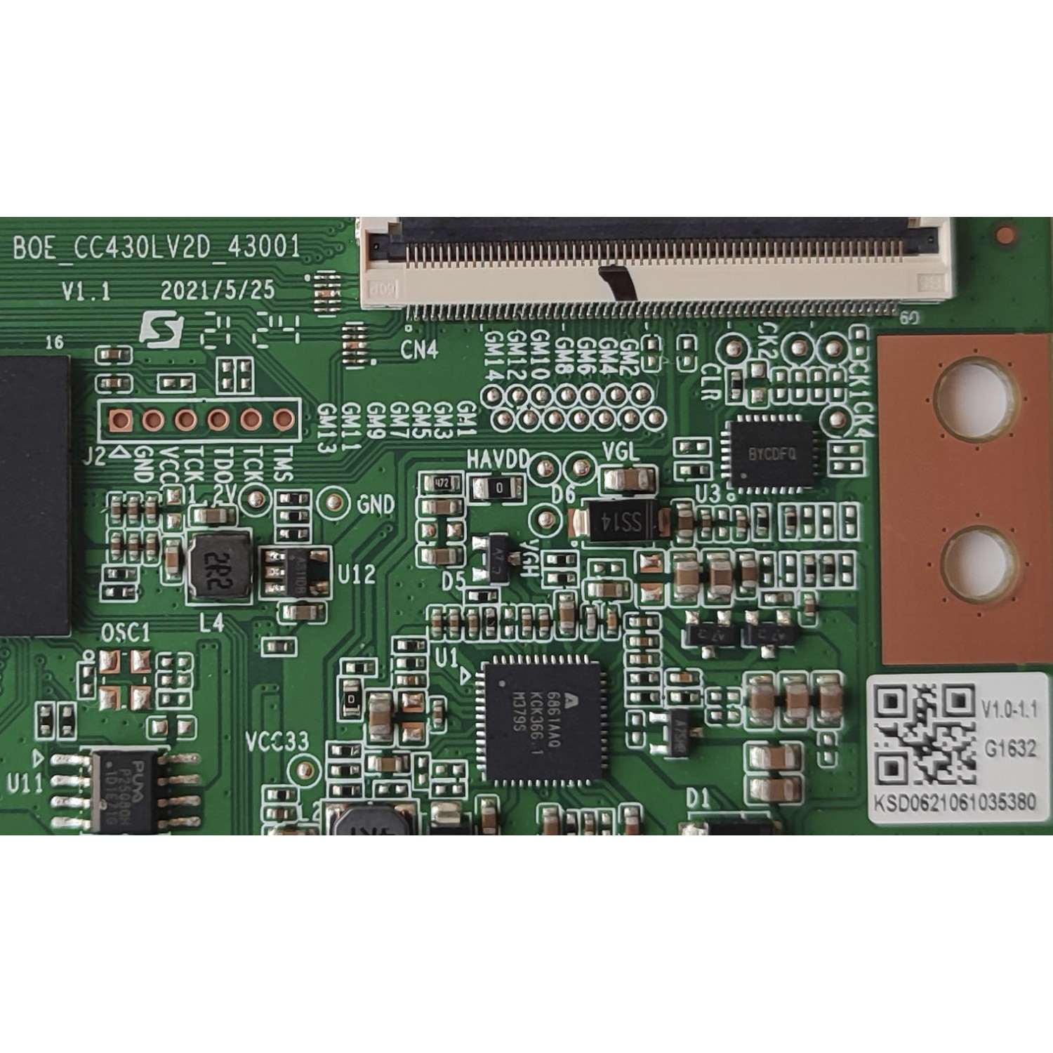 KIT DE TARJETAS PARA TV VIZIO / NUMERO DE PARTE MAIN FUENTE 60103-00876 / TPD.MT5583.PB751 / 4300092612 / T-CON BOE_CC430LV2D_43001 / PANEL BOEI430WU1 / DISPLAY CC430LV2D VER.02 / MODELO D43F-J04 LBVTC9 - Imagen 2