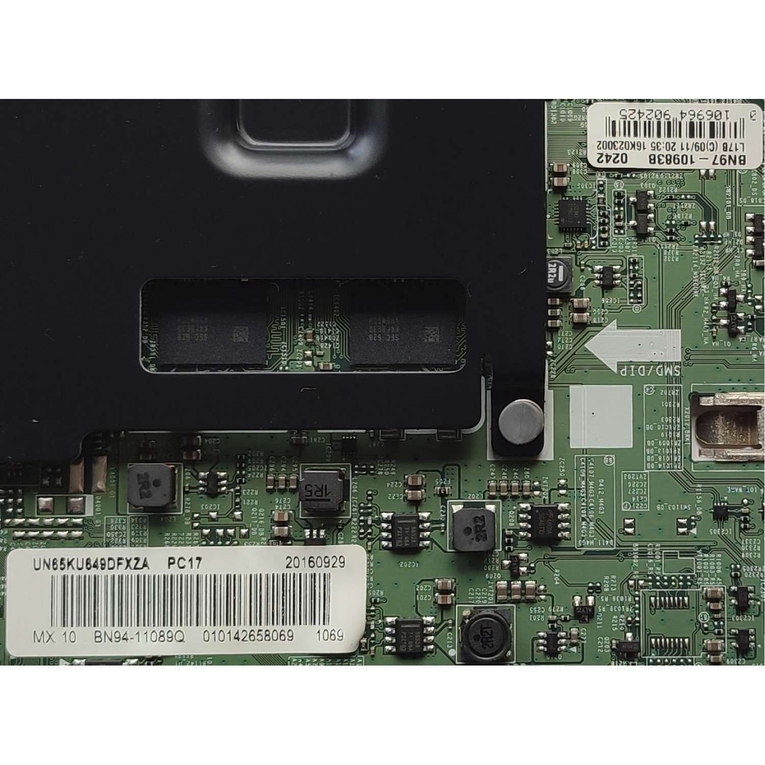 KIT DE TARJETAS PARA TV SAMSUNG / MAIN BN94-11089Q / BN41-02528A / BN97-10983B / BN9411089Q / FUENTE BN4400808D / PSLF261S07A / BN44-00808D / PANEL CY-WK065HGLV1H / DISPLAY LSF650FN04-L08 / BN96-39042A / MODELO UN65KU649DFXZA FA02 - Imagen 3