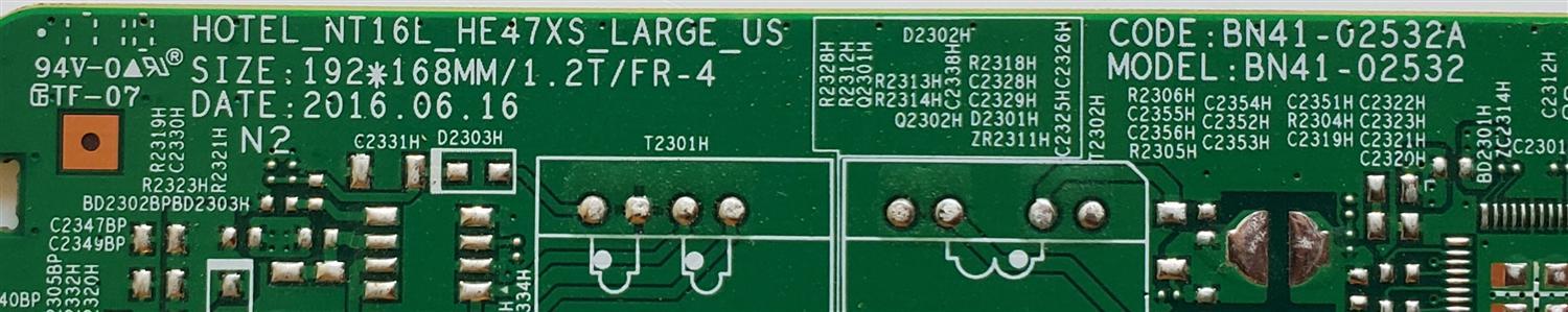 KIT DE TARJETAS PARA TV SAMSUNG / MAIN BN94-10166H / BN41-02532A / BN97-09386H / BN9410166H / FUENTE BN4400695A / L28S0_ESM / PSLF490S06A / BN44-00695A / PANEL HH028AGE-R1 RRR1 / HV280WX2-260 / MODELO HG28NE470AFXZA XA01 UK4000 / UK4003 / UK4000 / UK5000 - Imagen 4