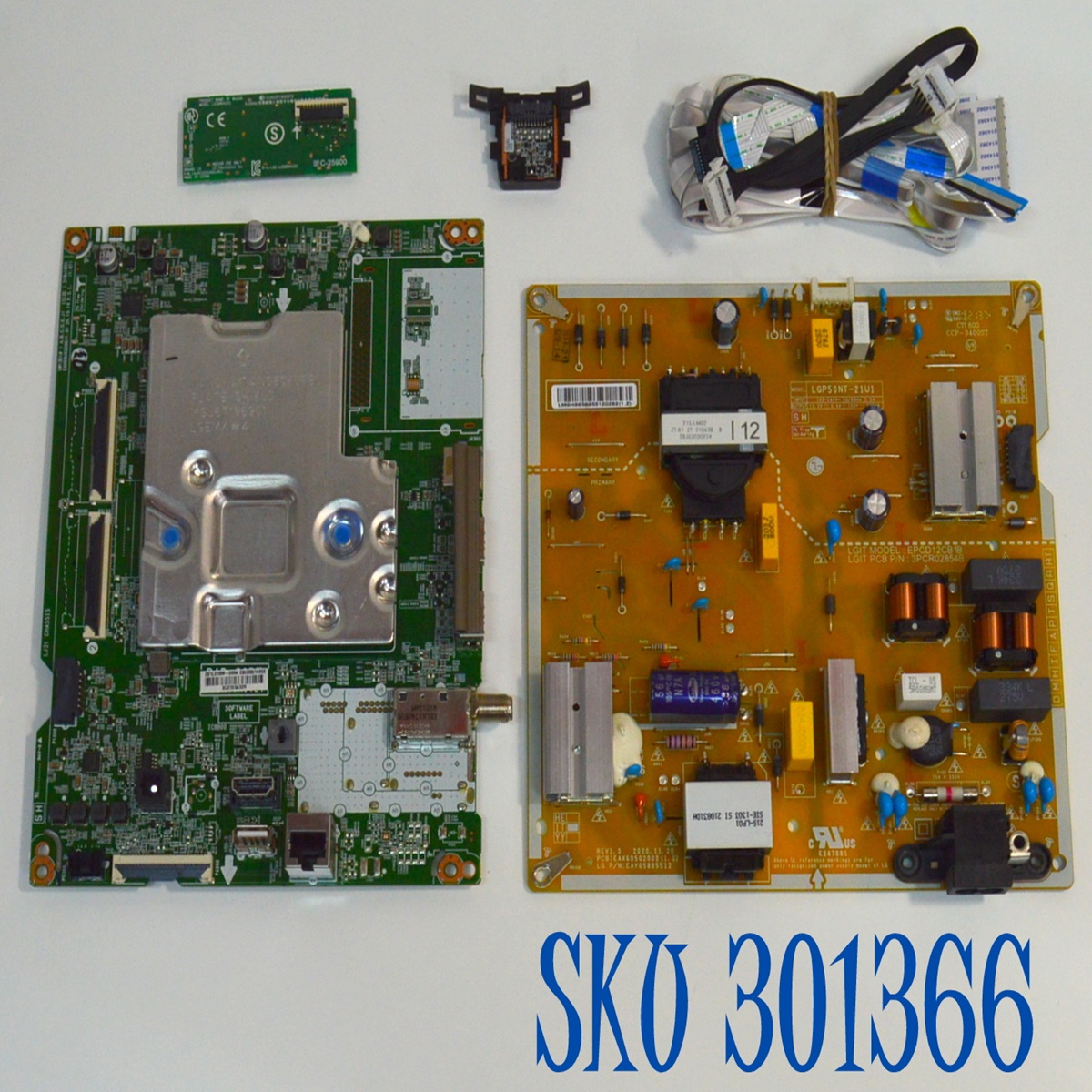 KIT DE TARJETAS ORIGINAL PARA TV LG / NUMERO DE PARTE MAIN EBU66514002 / EAX69462206 / 66514002 / FUENTE EAY65895512 / EAX69502002 / 65895512 / LGP50NT-21U1 / EPCD12CB1B / 3PCR02854B / PANEL NC500TQG-AAKP1 / MODELO 50NANO75SPA / 50NANO75SPA.BWMYLJM - Imagen 1