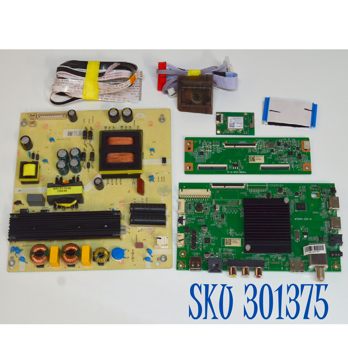 KIT DE TARJETAS ORIGINAL PARA TV ONN / NUMERO DE PARTE MT90104-ZC01-01 / 515C90104M09 / M23040-MT / FUENTE TV6507-ZC02-01 / 514C6507M05 / E021M716-B2 / T-CON TV65B0-ZC26-01 / 513C65B0M05 / 303C65B0231 / DISPLAY JR645R3HA3L / MODELO 100012587 65"