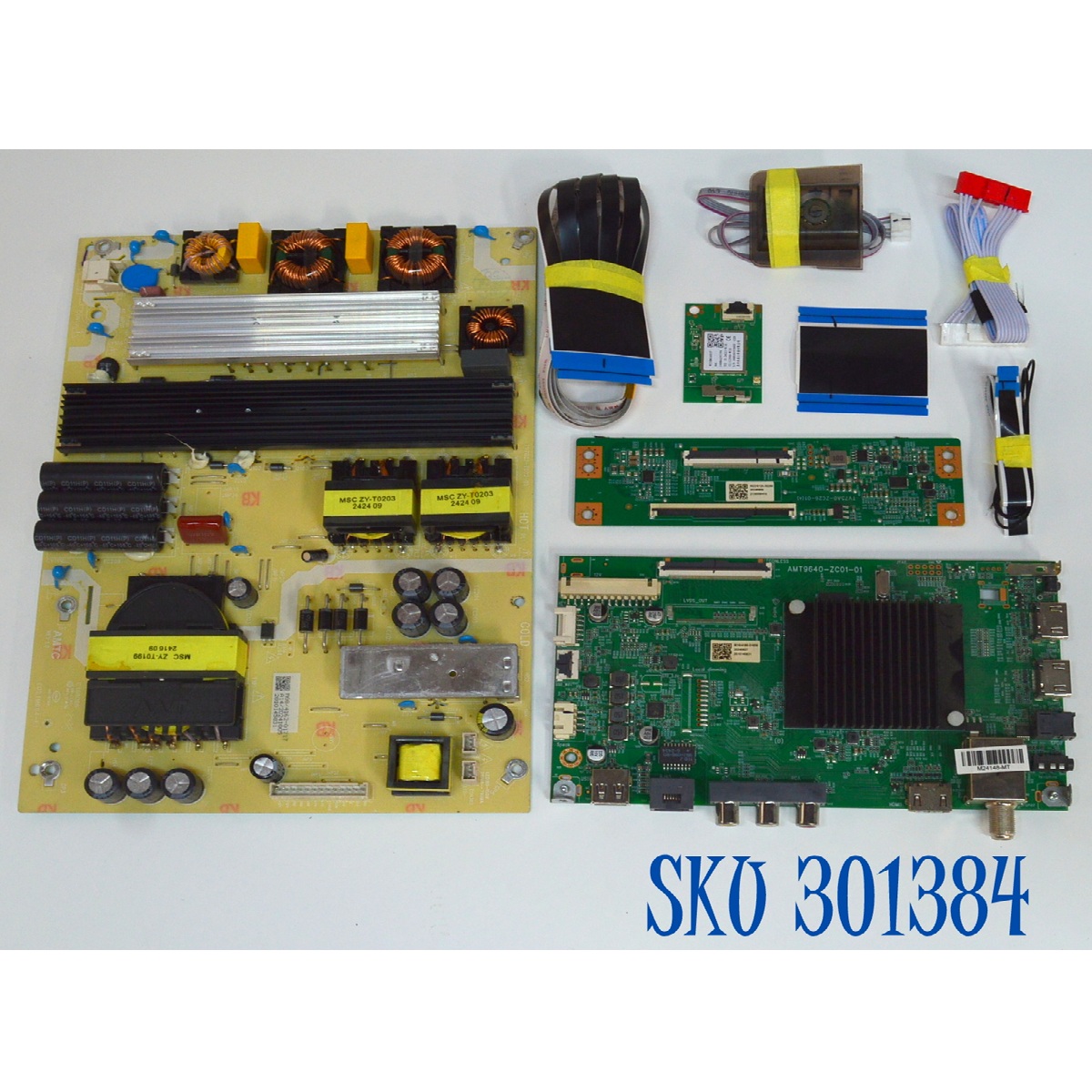 KIT DE TARJETAS ORIGINAL PARA TV ONN / NUMERO DE PARTE MAIN AMT9640-ZC01-01 / 515CT9640M10 / FUENTE TV7002-ZC02-01 / 514C7002M08 / T-CON TV75A0-ZC26-01 / 513C75A0M22 / PANEL JR745R3HA4K / DISPLAY JR745R3HA4K / MODELO 100044717 75"