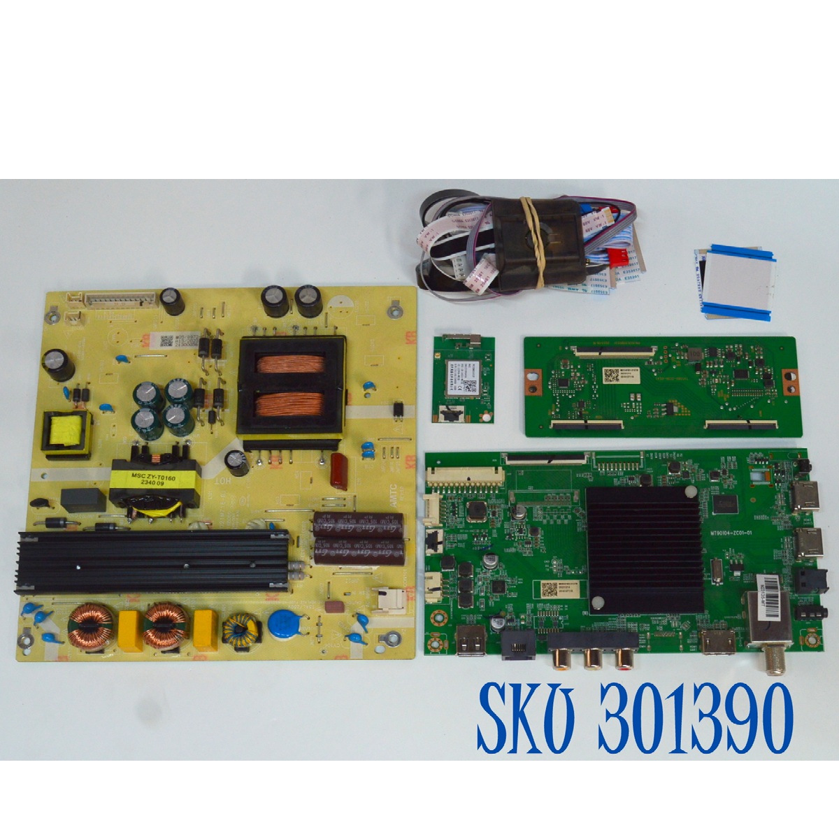 KIT DE TARJETAS ORIGINAL PARA TV ONN / NUMERO DE PARTE MAIN MT90104-ZC01-01 / 515C90104M09 / FUENTE TV6507-ZC02-01 / 514C6507M05 / T-CON TV55B0-ZC26-01 / 513C55B0M21 / DISPLAY ST6451D06-3 / MODELO 100012587 65"