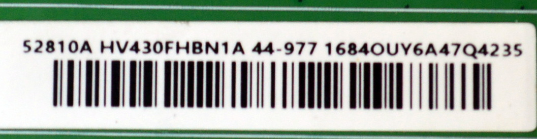 KIT DE TARJETAS ORIGINAL PARA TV SAMSUNG / NUMERO DE PARTE MAIN BN94-15578E / BN41-02750G / FUENTE BN44-00852F / L48MSFR_MDY / T-CON BN96-52810A / 44-9771684O / PANEL CY-JN043BGEV5H / DISPLAY HV430FHB-N1A / MODELO LH43BETMLGKXZX BD04 - Imagen 4