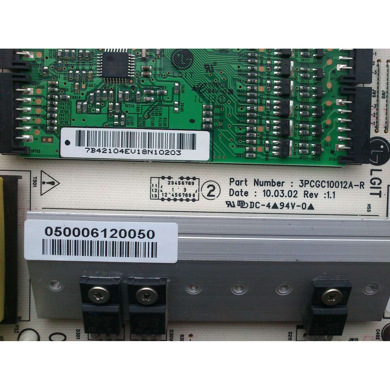 FUENTE DE PODER / VIZIO 0500-0612-0050 / 3PCGC10012A-R / 050006120050 / PLDH-A954A / 0500-0612-0050R / PANEL LC470EUH (SC)(R1) / MODELOS M470NV / M470NV LAQKGTAL - Imagen 3