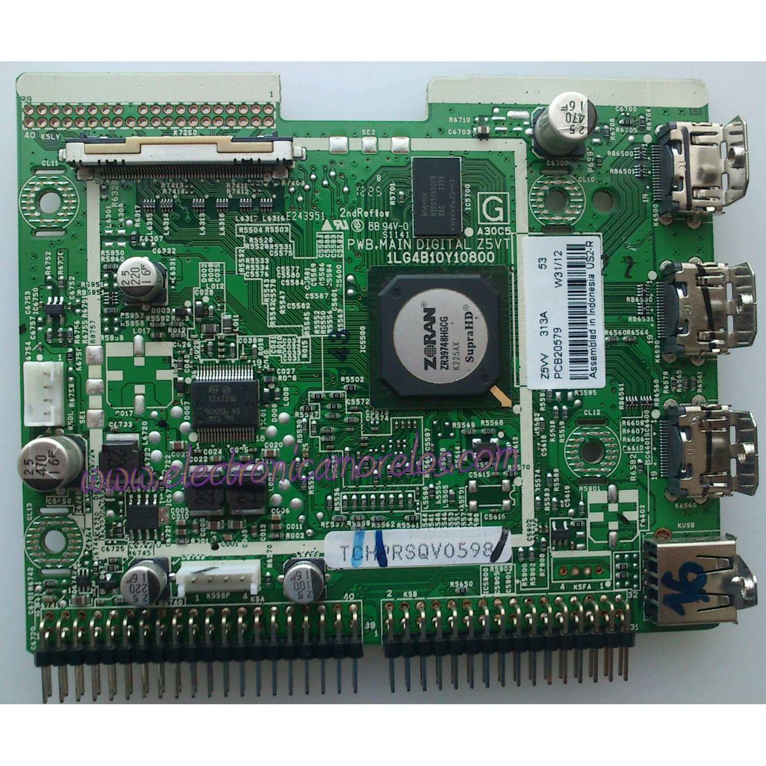 TARJETA MAIN DIGITAL / SANYO Z5VV / 1LG4B10Y10800 Z5VV / 1LG4B10Y10800 / PANEL T420HVN02.0 / MODELO DP42841 P42841-06