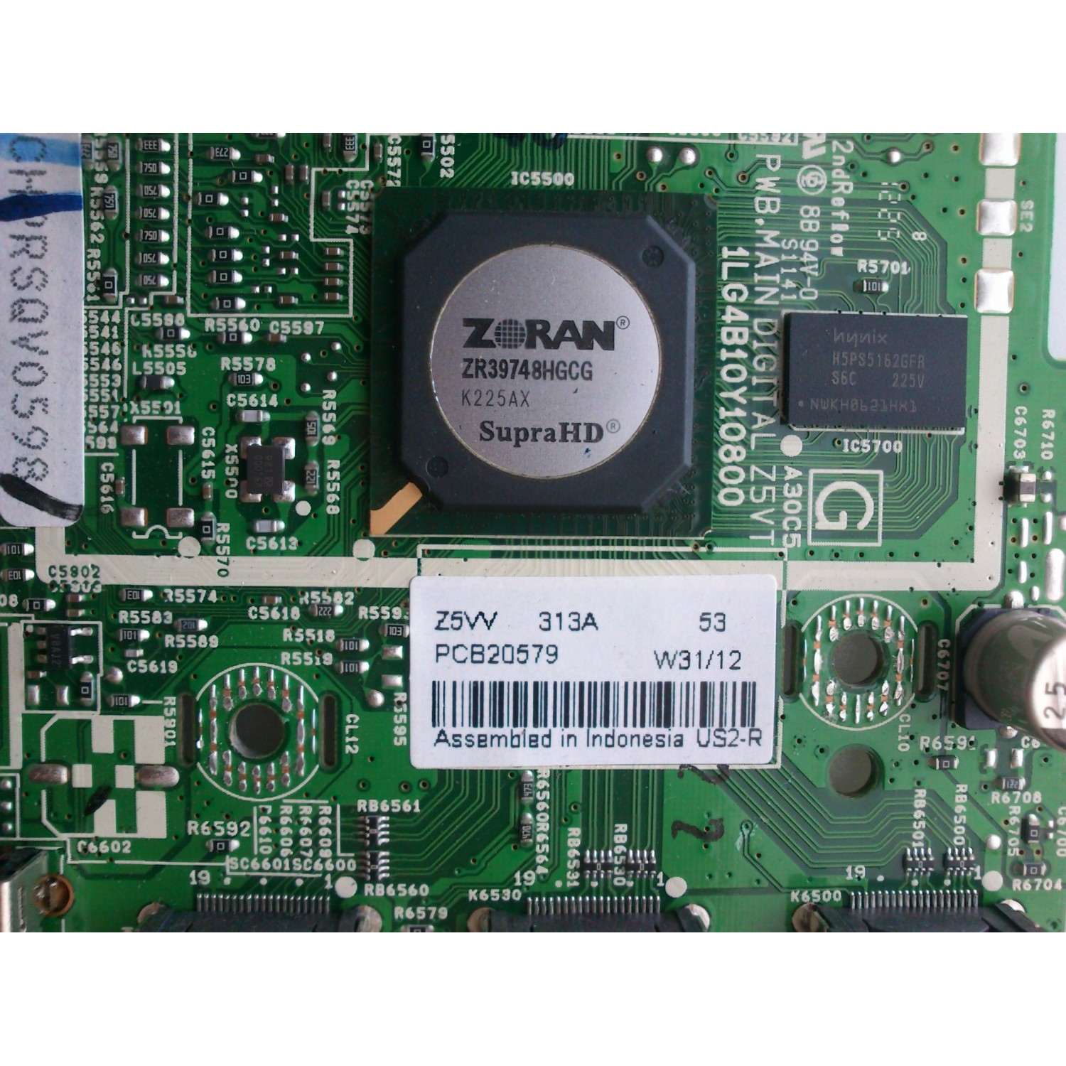 TARJETA MAIN DIGITAL / SANYO Z5VV / 1LG4B10Y10800 Z5VV / 1LG4B10Y10800 / PANEL T420HVN02.0 / MODELO DP42841 P42841-06 - Imagen 3